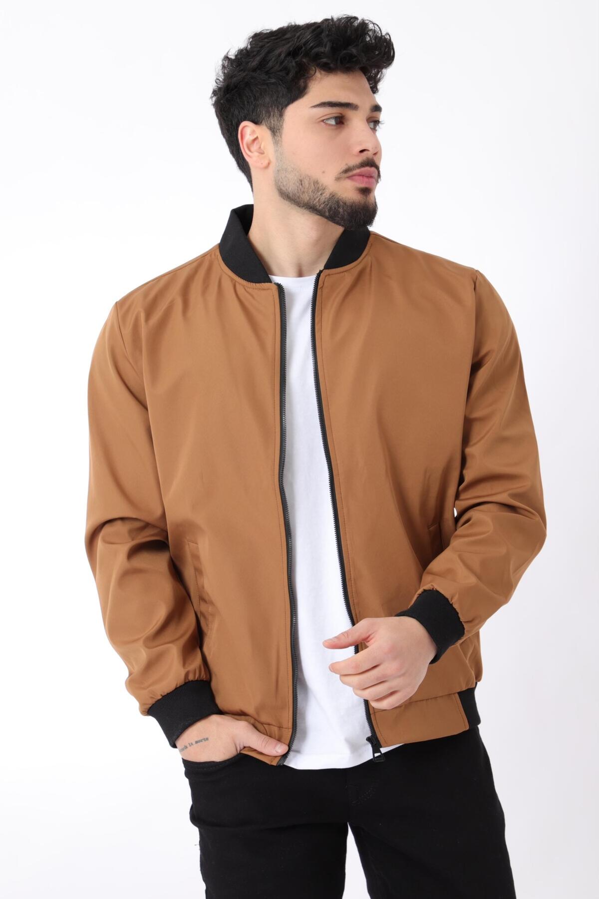 کاپشن مردانه قهوه ای Stilkombin | 50045 اورجینال - تصویر 5
