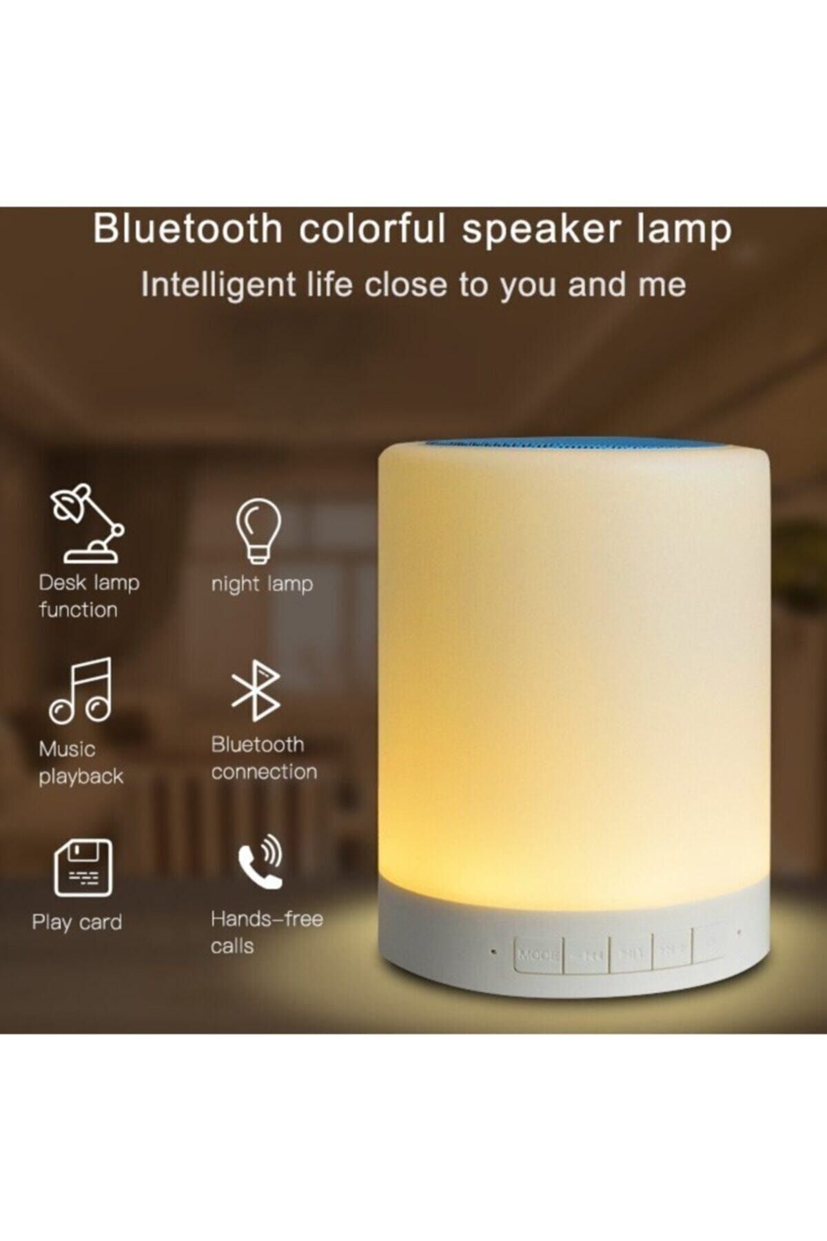 Dokunmatik Renkli Gece Lambası & Bluetooth Hoparlör Cl 671 2