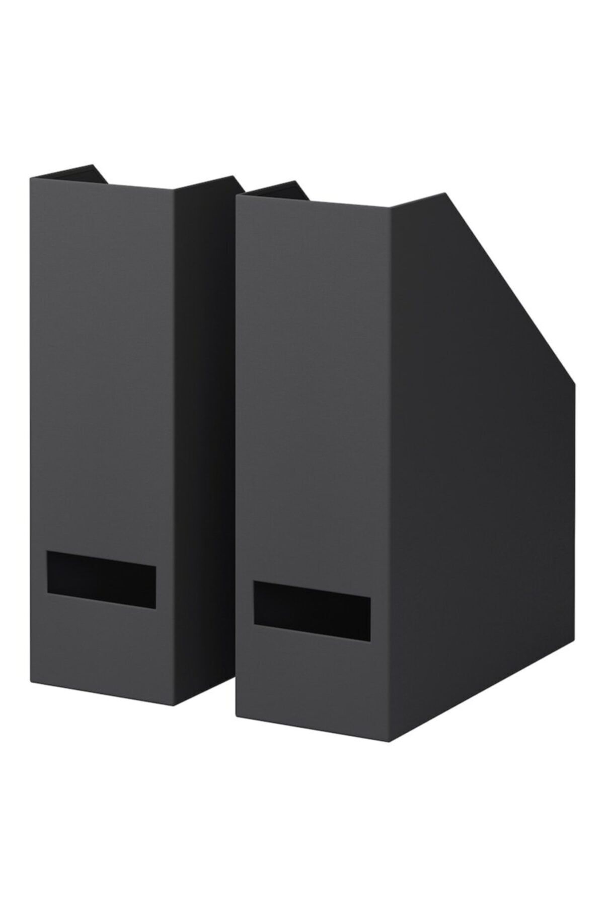 IKEA Tjena Siyah Kutu Klasör Dosyalık Magazinlik Evrak Dergi Dosyası 2 Adet Siyah