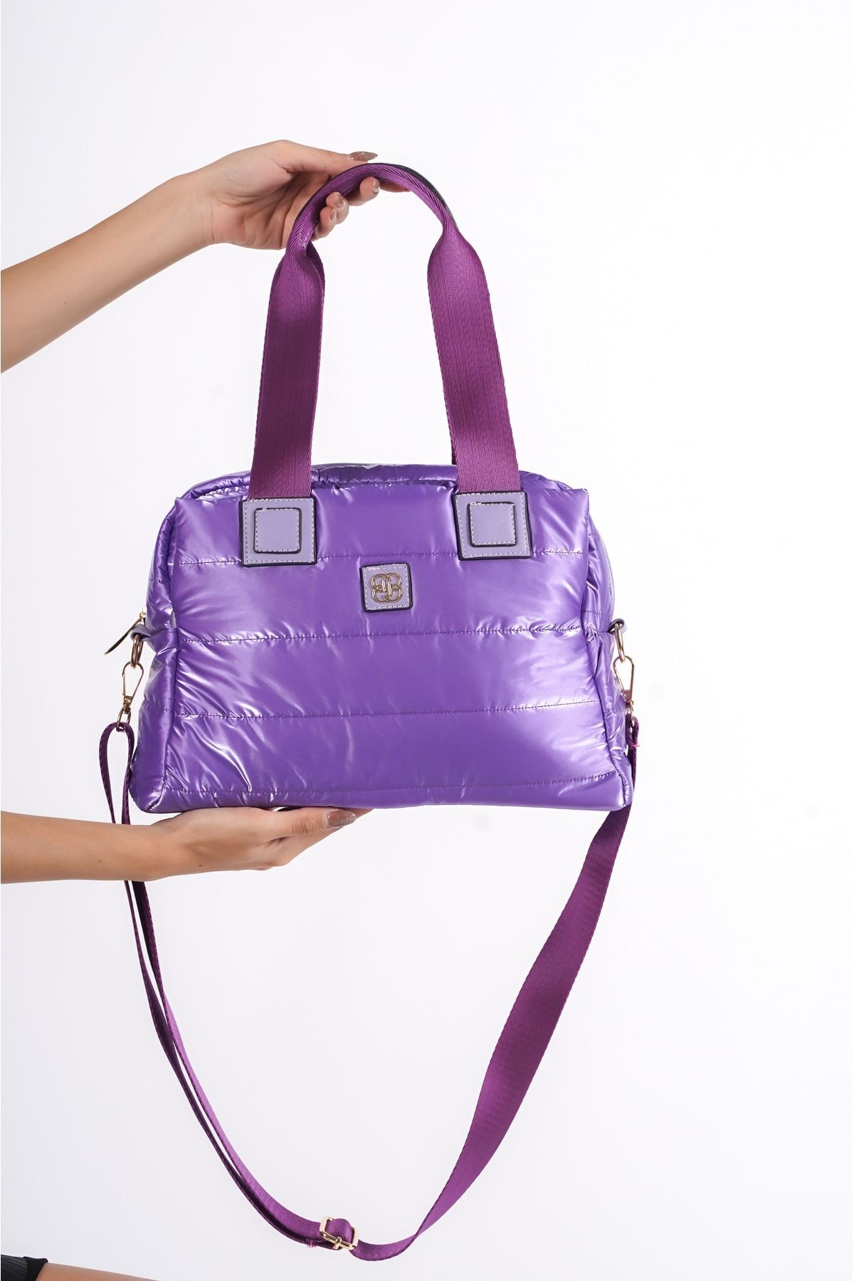 Women's Parachute Fabric Inflatable Casual Sleeve-Shoulder Bag
