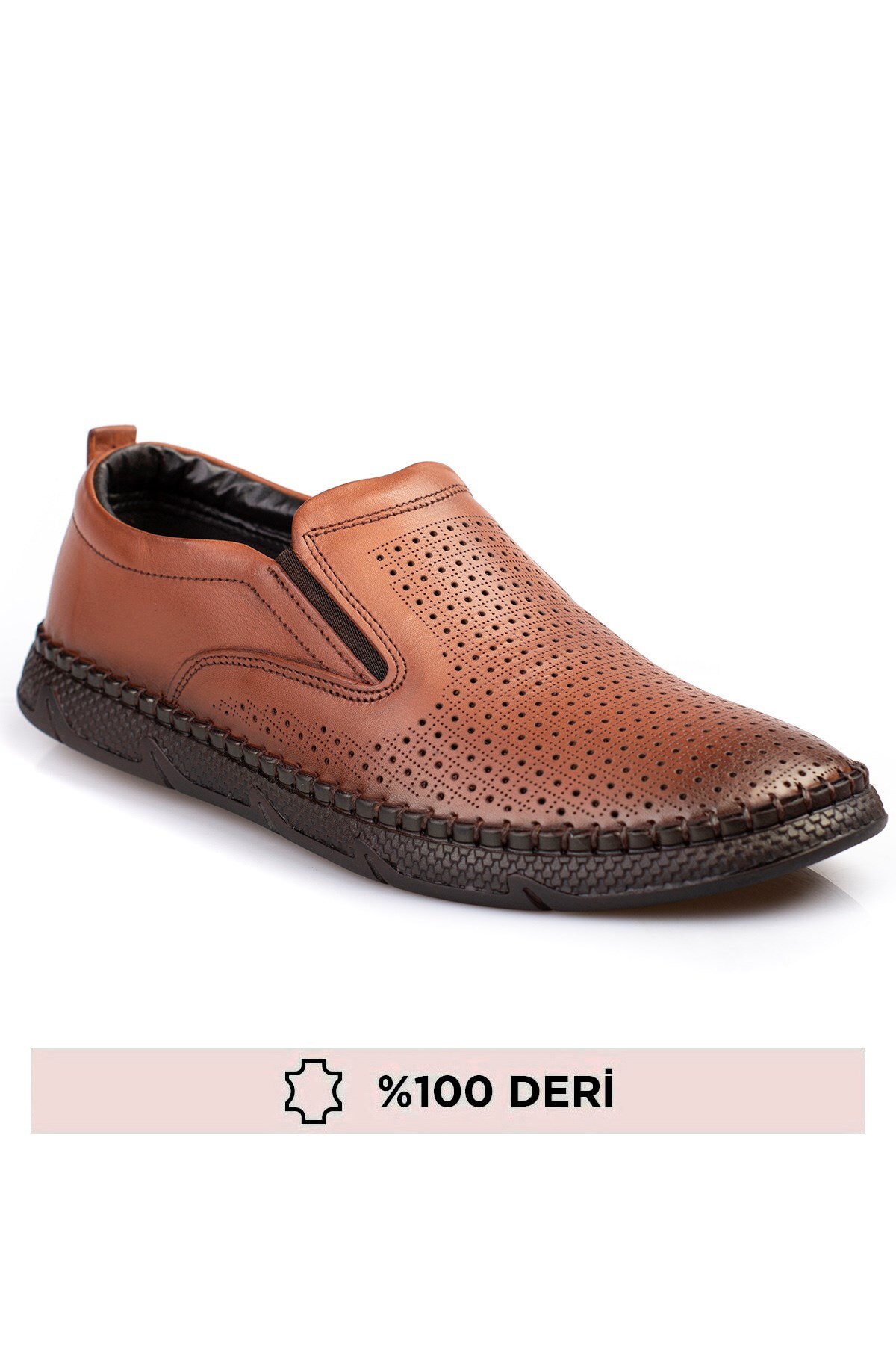 کفش depderi مردانه چرم طبیعی اصل، دوخته شده، سوراخ هوا، چرم فضای داخلی و خارجی اورجینال - تصویر 7
