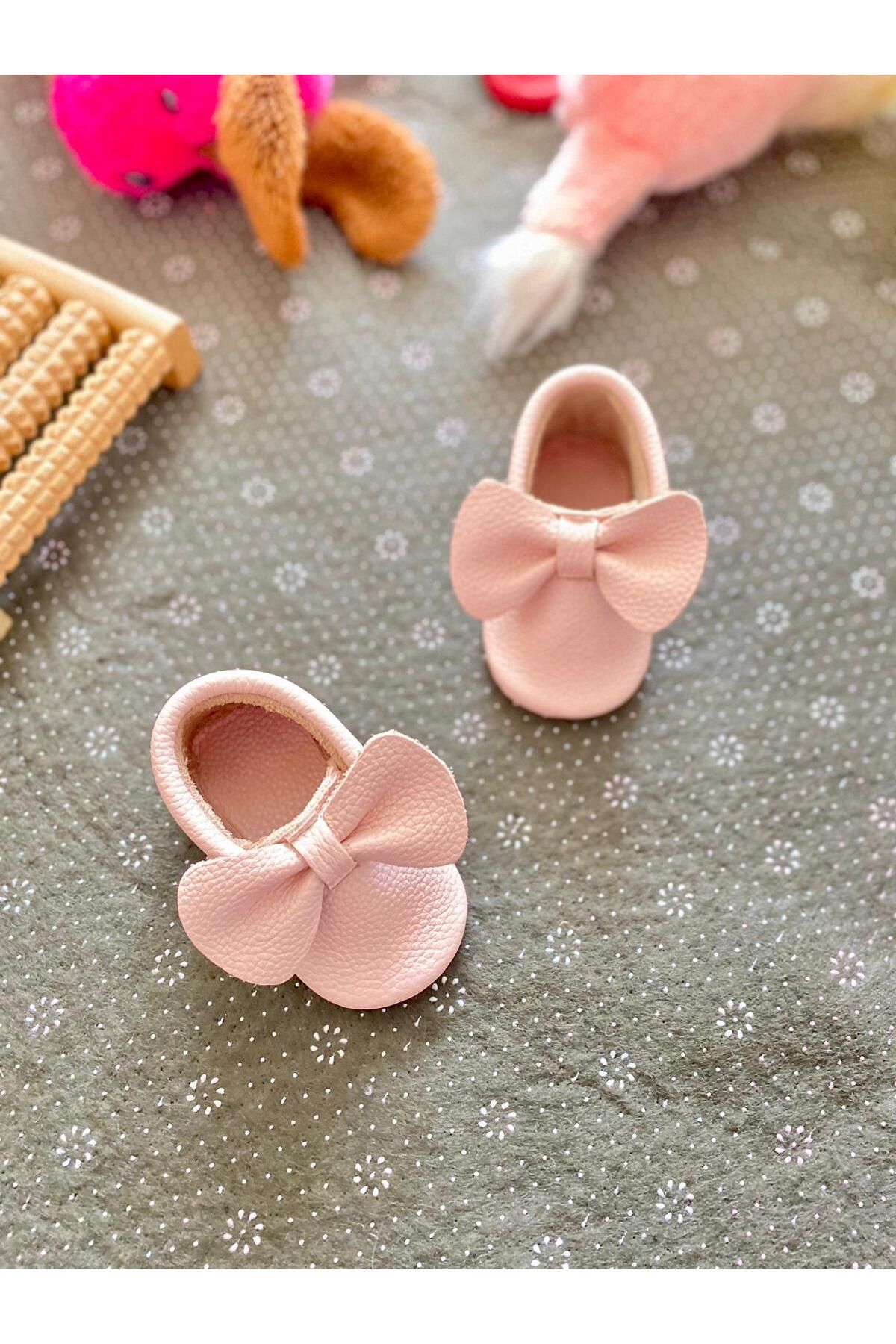 MBSC STORE-Genuine Leather Booties Loafer Shoes for Baby Girl 1