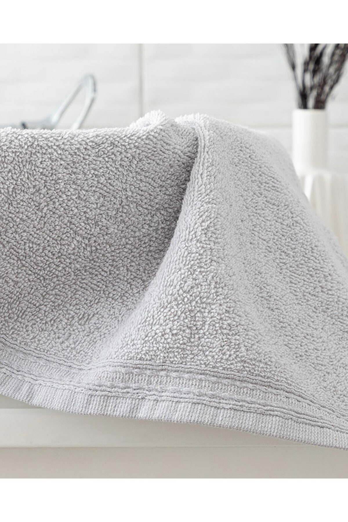English Home-Πετσέτα χεριών Pure Basic 30Χ30 εκ. Γκρι 2