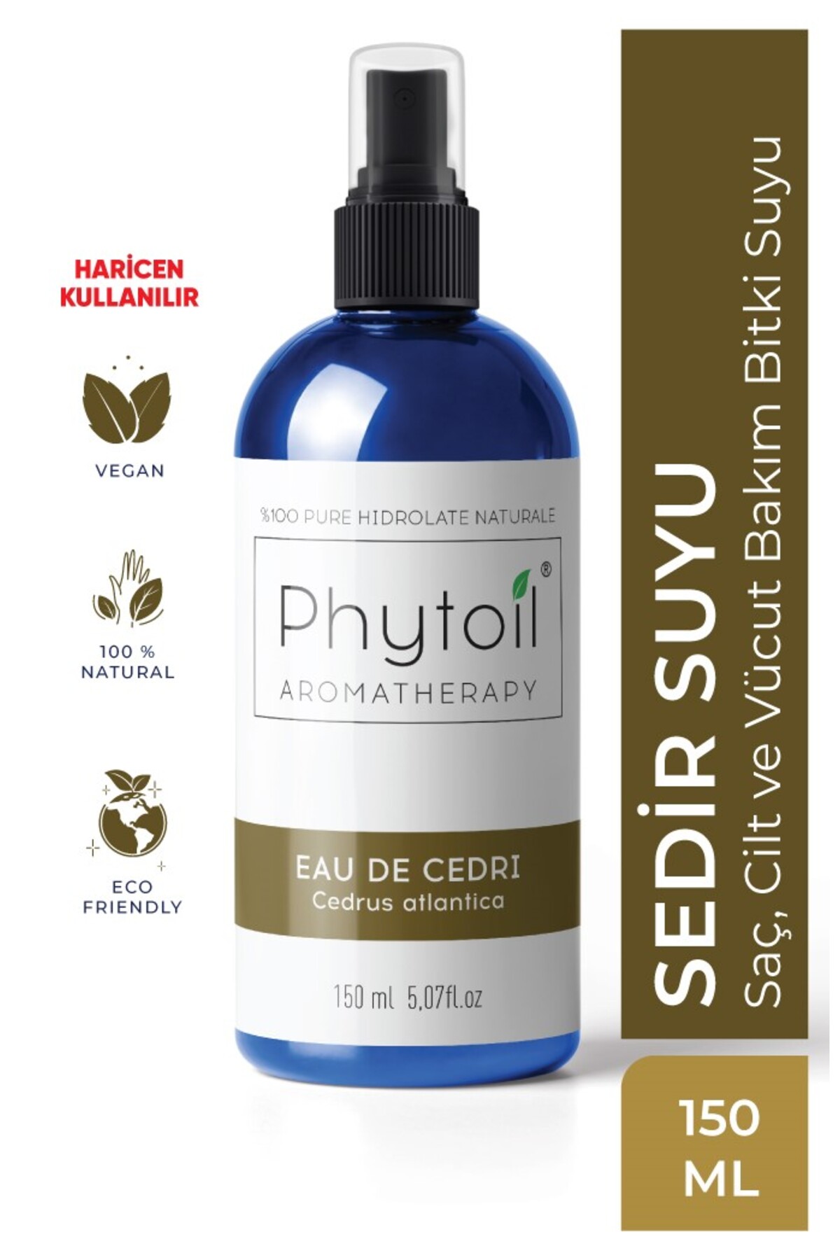 Sedir Suyu (Cedrus atlantica) %100 Saf ve Doğal Bitkisel Hidrolat 150 ml — 8682678212118