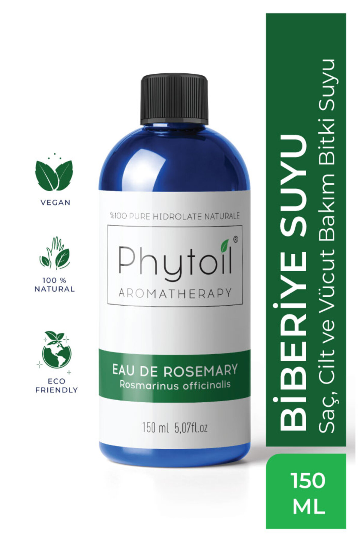 Organik Biberiye Suyu – Saç, Cilt ve Vücut Bakım Bitki Suyu | Eau de Rosemary 150 ml — 8680751620829