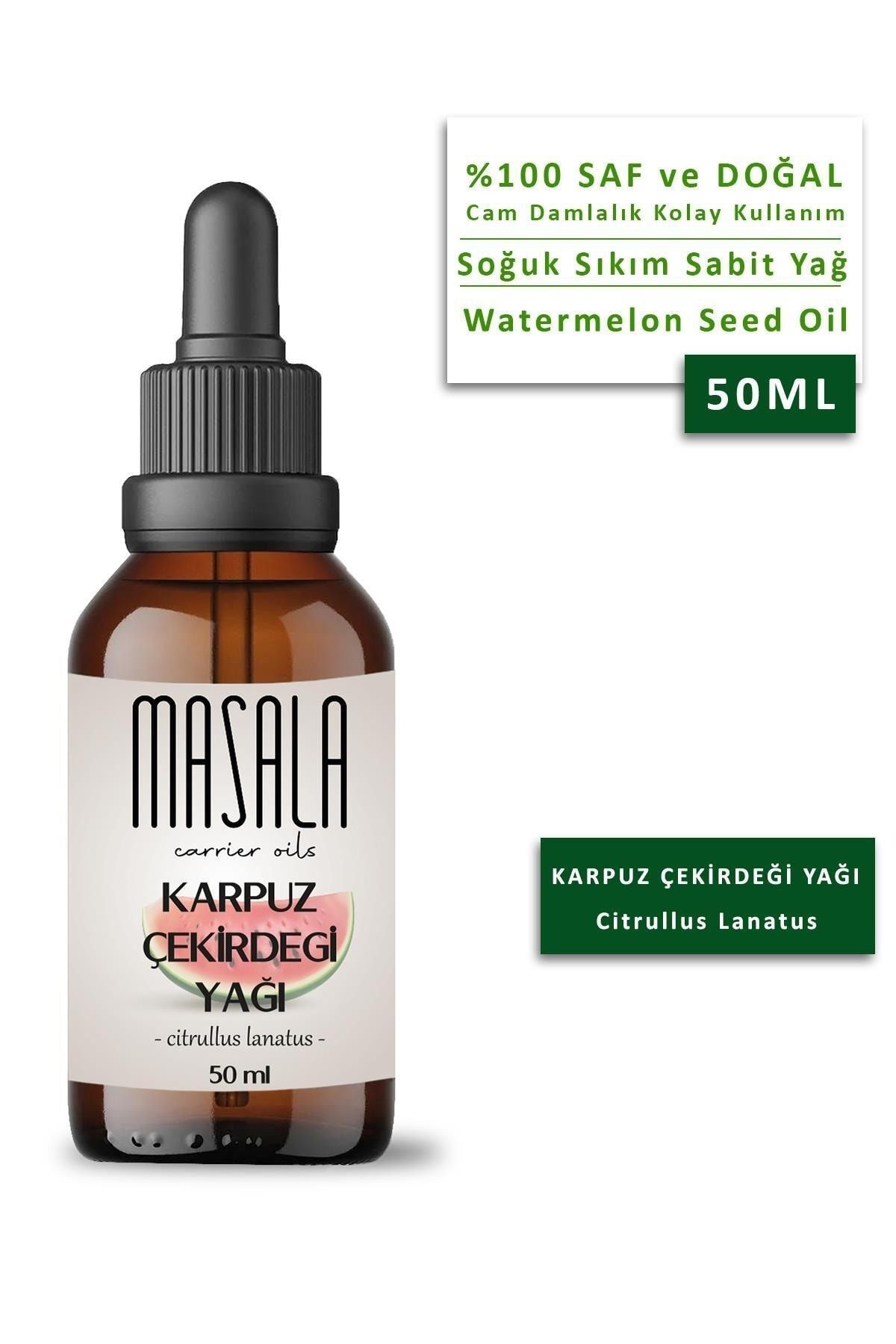 Masala-زيت بذور البطيخ بالضغط البارد - 50 مل زيت بذور البطيخ 3