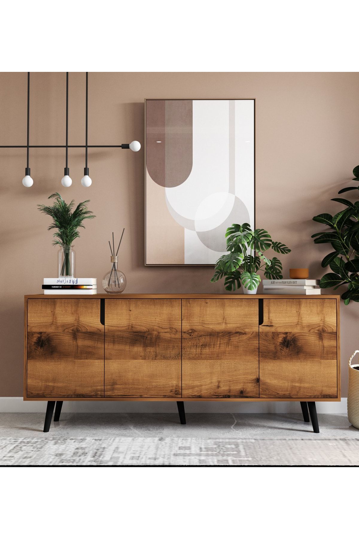 VM VERTEX MOBİLYA Latina Modern Konsol 180 Cm Ceviz