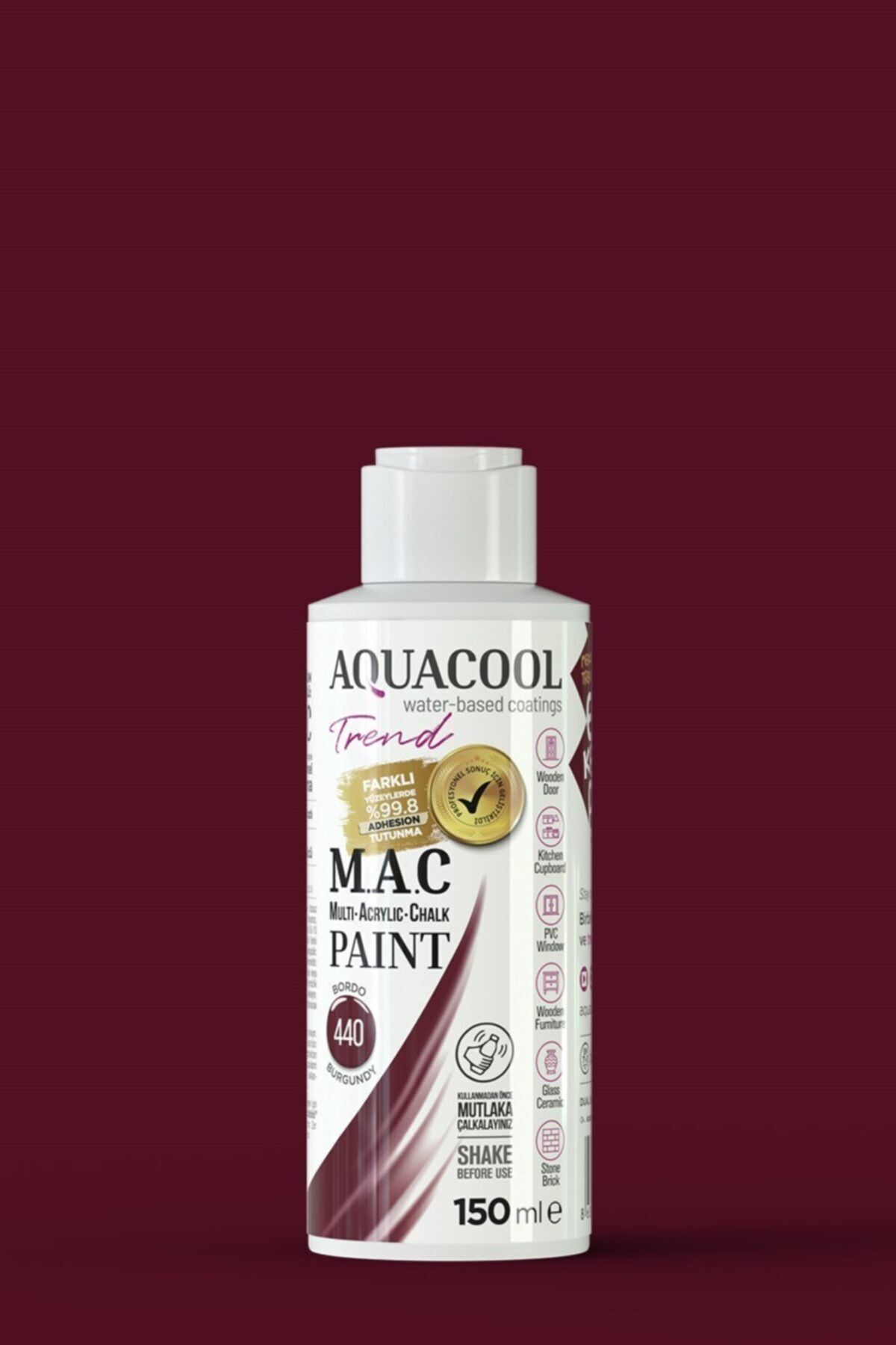 Aquacool Trend Mac Boya 440 Bordo 150ml