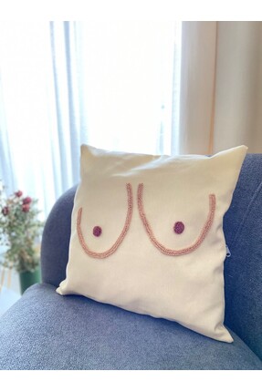 La Vivi Boobs Renkli Punch Kırlent Yastık Kılıfı 42 X 42 Cm