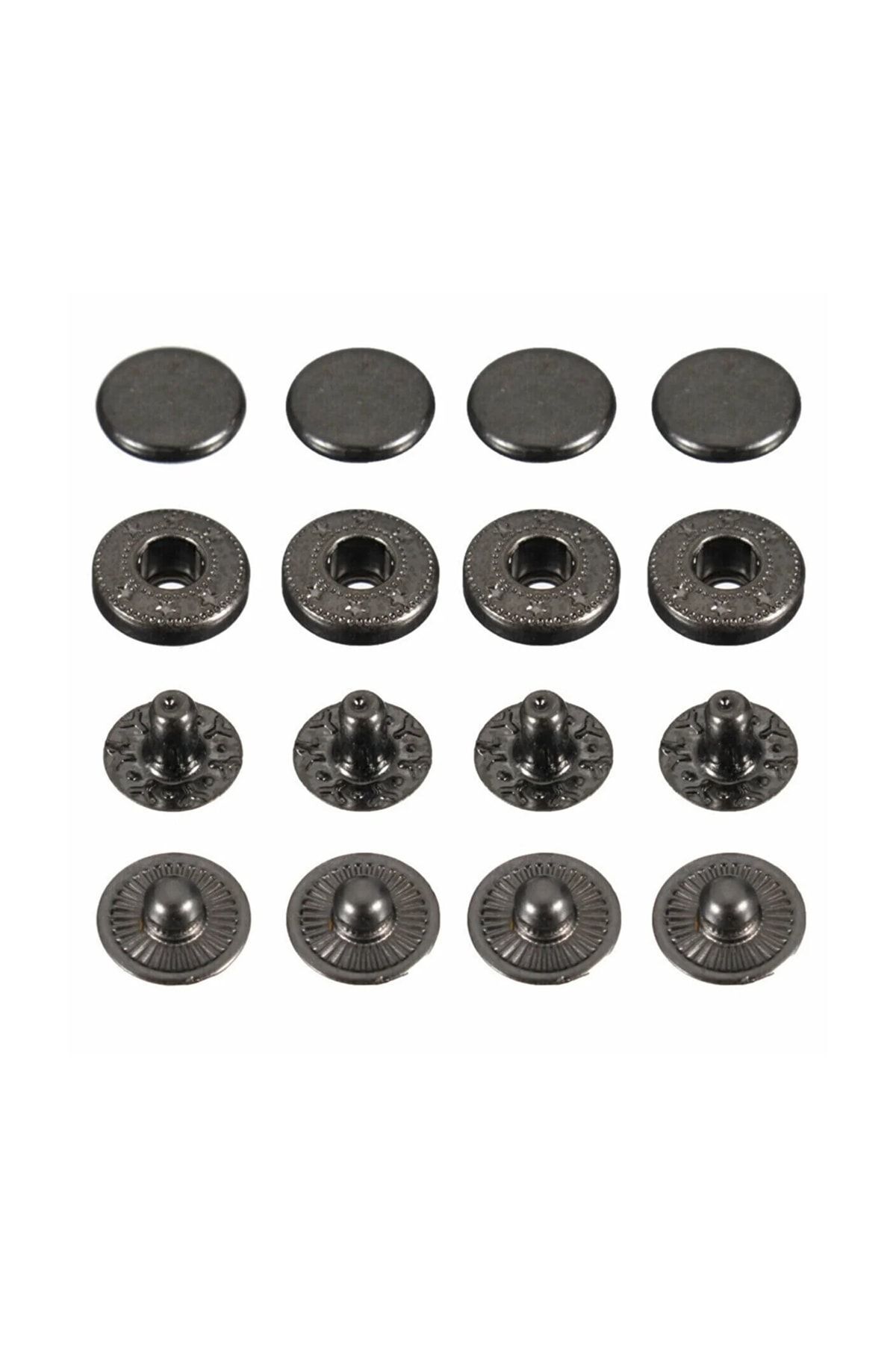 12,5mm Snap Fastener 54 Snap Fastener 25 Sets Oxide Color