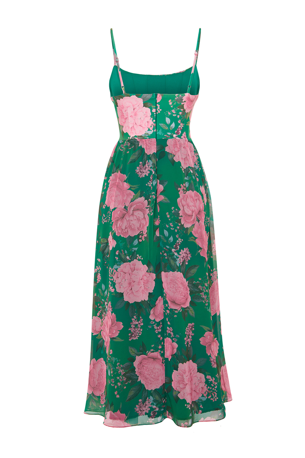 Vestito Elegante Trendyol TPRSS24EL00041 | Abito Lungo In Tulle Con Corsetto E Fodera, Perfetto Per Serate Speciali
