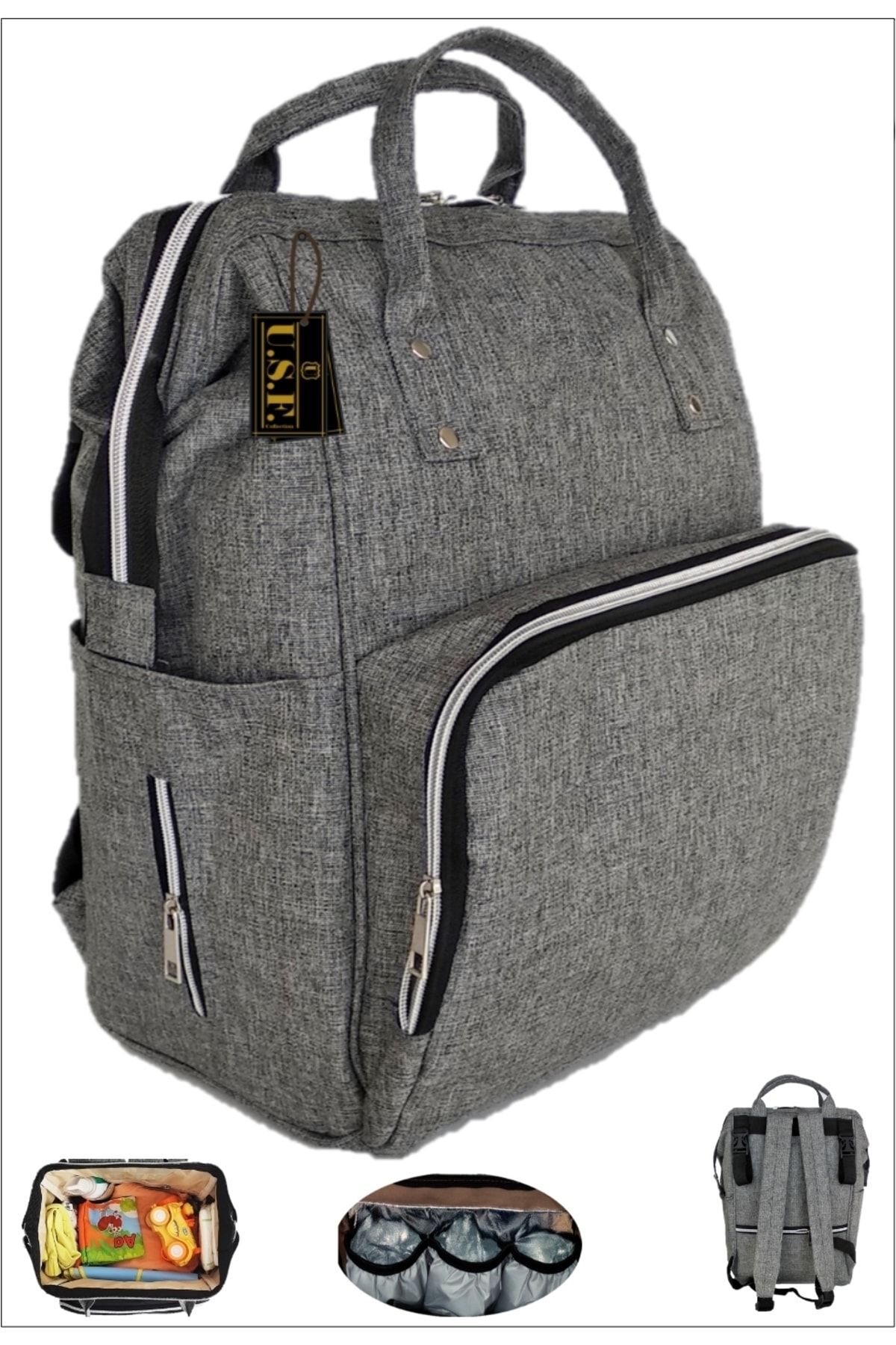 USF Anne Bebek Bakım Çantası Çift Yönlü Bel Destekli Bebek Taşıma Kangurusu fotoğrafı 7 (önizleme)