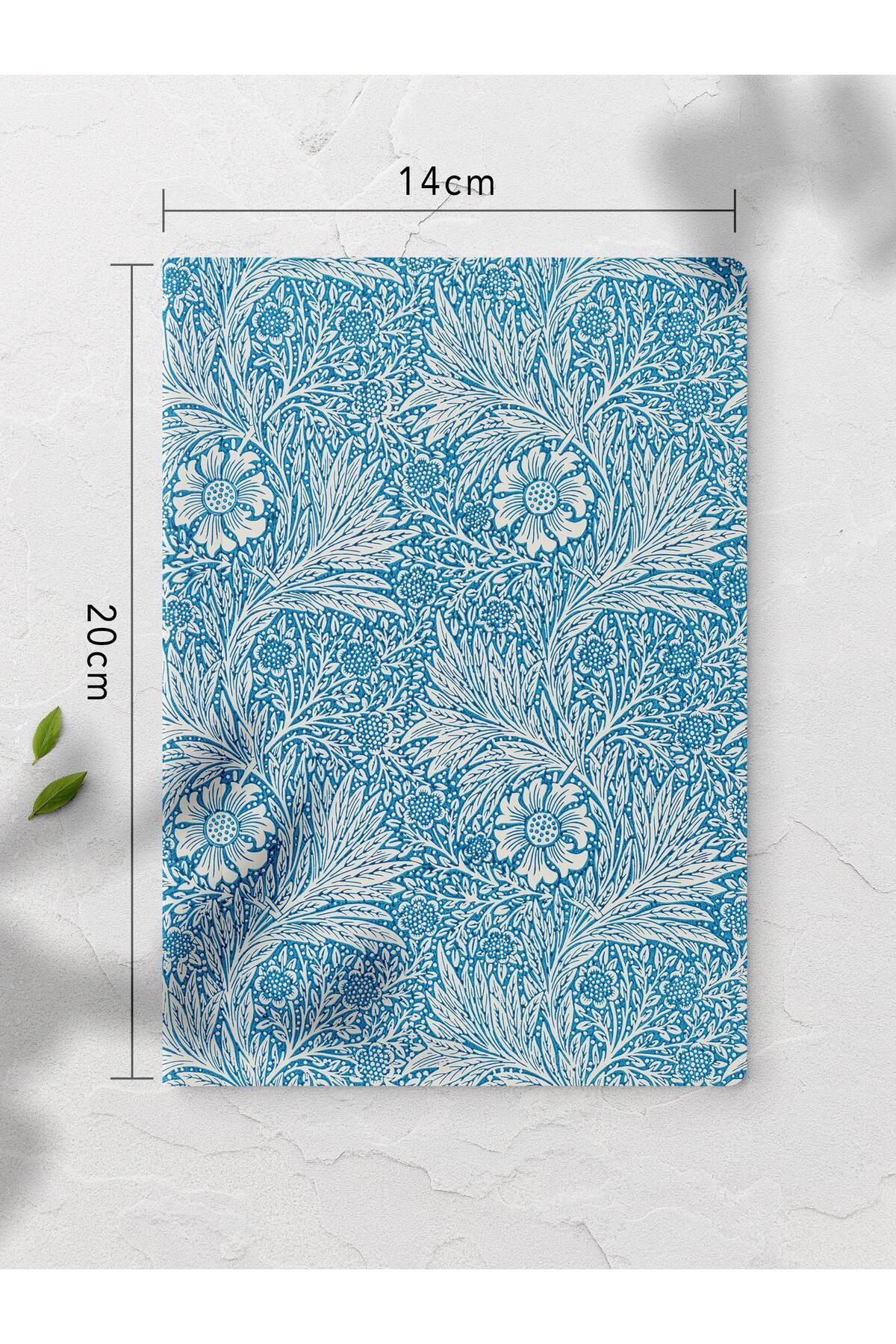 Postifull-William Morris Unlined Notebook - 4 Pieces, 64 Pages, 14*21cm Intellect Notebook 5
