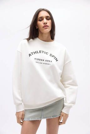 Pull Bear LA sloganl sweatshirt Fiyat Yorumlar Trendyol