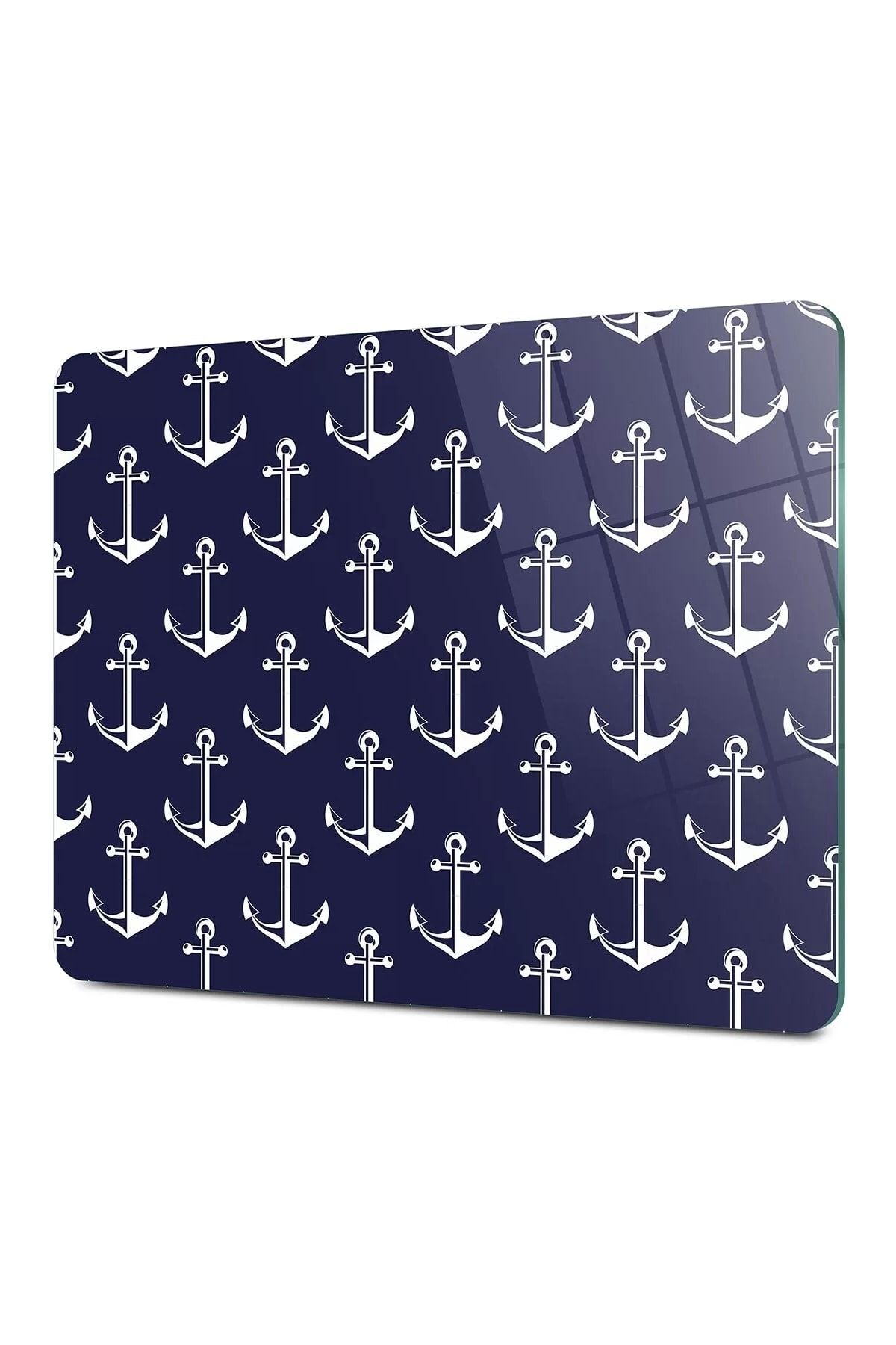 Glass Cutting Board Marine Anchor 20 X 30 Cm