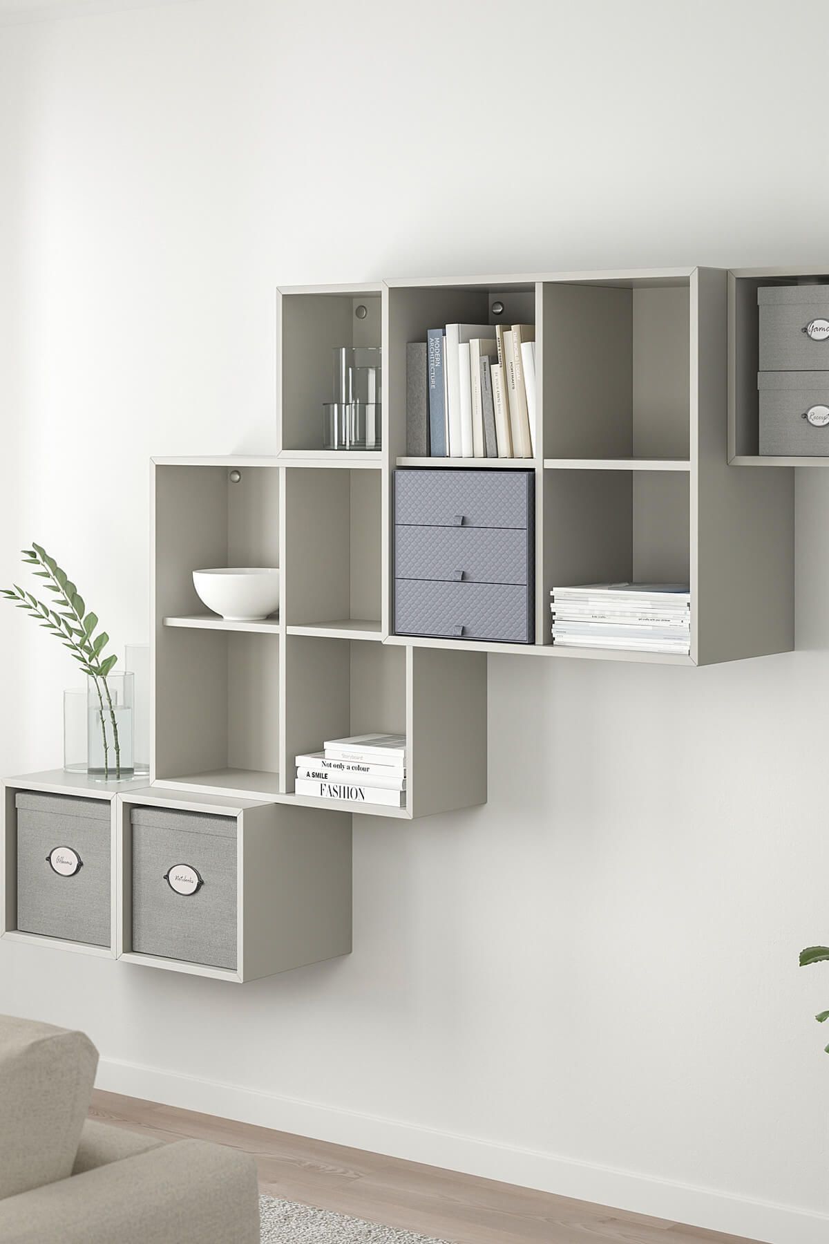 IKEA-Kvarnvık Box with Lid Gray 18x25x15 cm 6