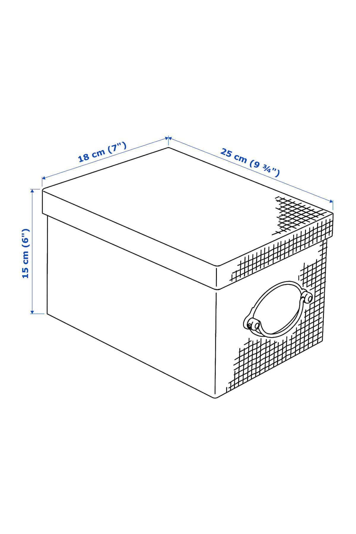 IKEA-Kvarnvık Box with Lid Gray 18x25x15 cm 8