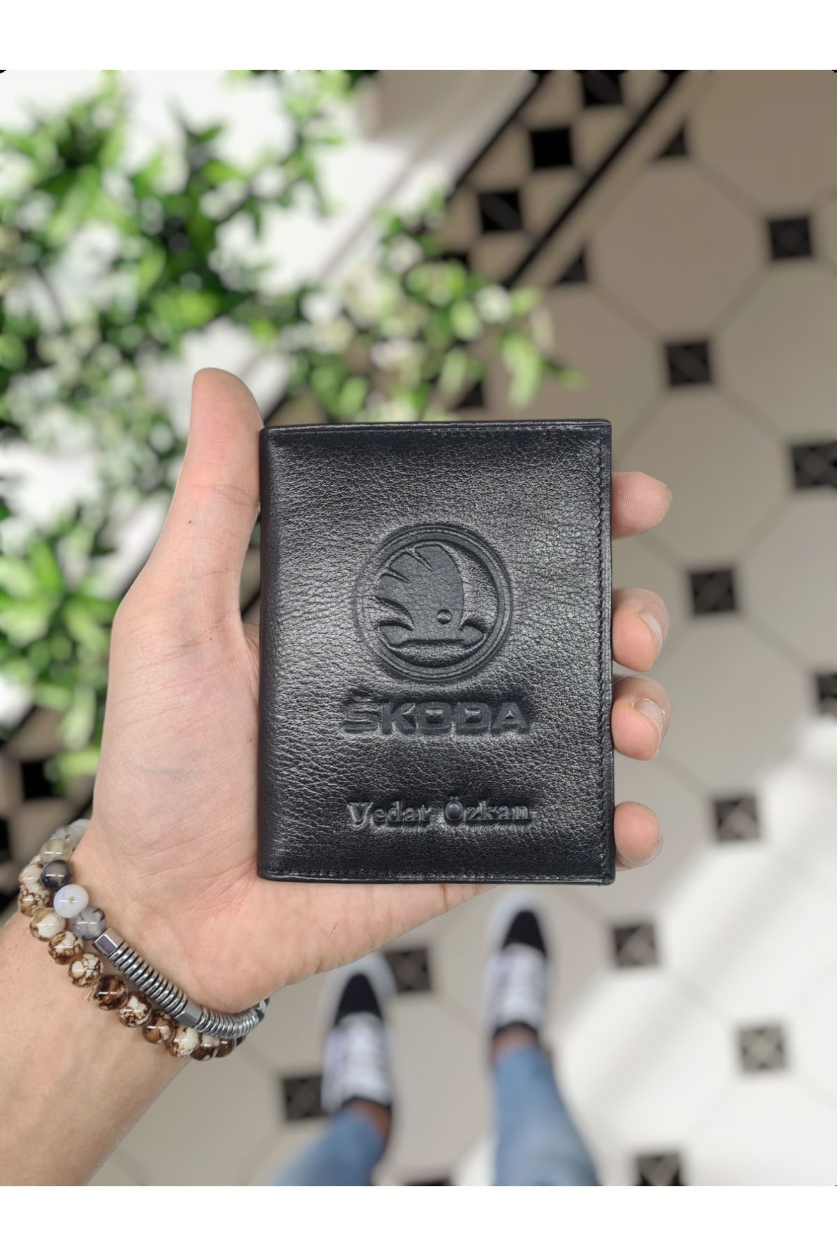 کیف پول مردانه مشکی VİSSO | 1904  SKODA uyumlu KILIF اورجینال - تصویر 2