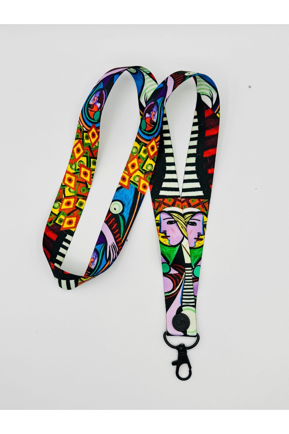 CİCCİBİCCİSHOP Pictură În Dungi Picasso - Curea Pentru Gât Și Șnur (șnur Pentru Telefon Și Curea Pentru Fluier) - One Size
