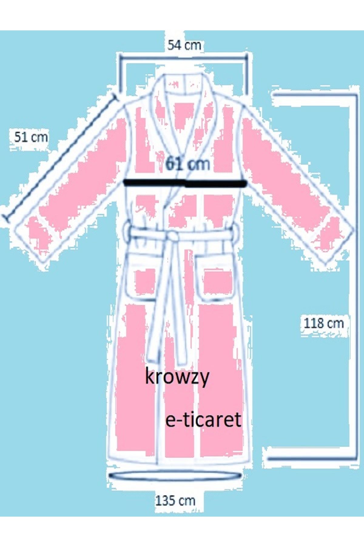 حوله تنپوش (روبدوشامبر) صورتی مردانه و زنانه مجموعه Bathry Hazal 8 قطعه Bathrobe Family Nurpak