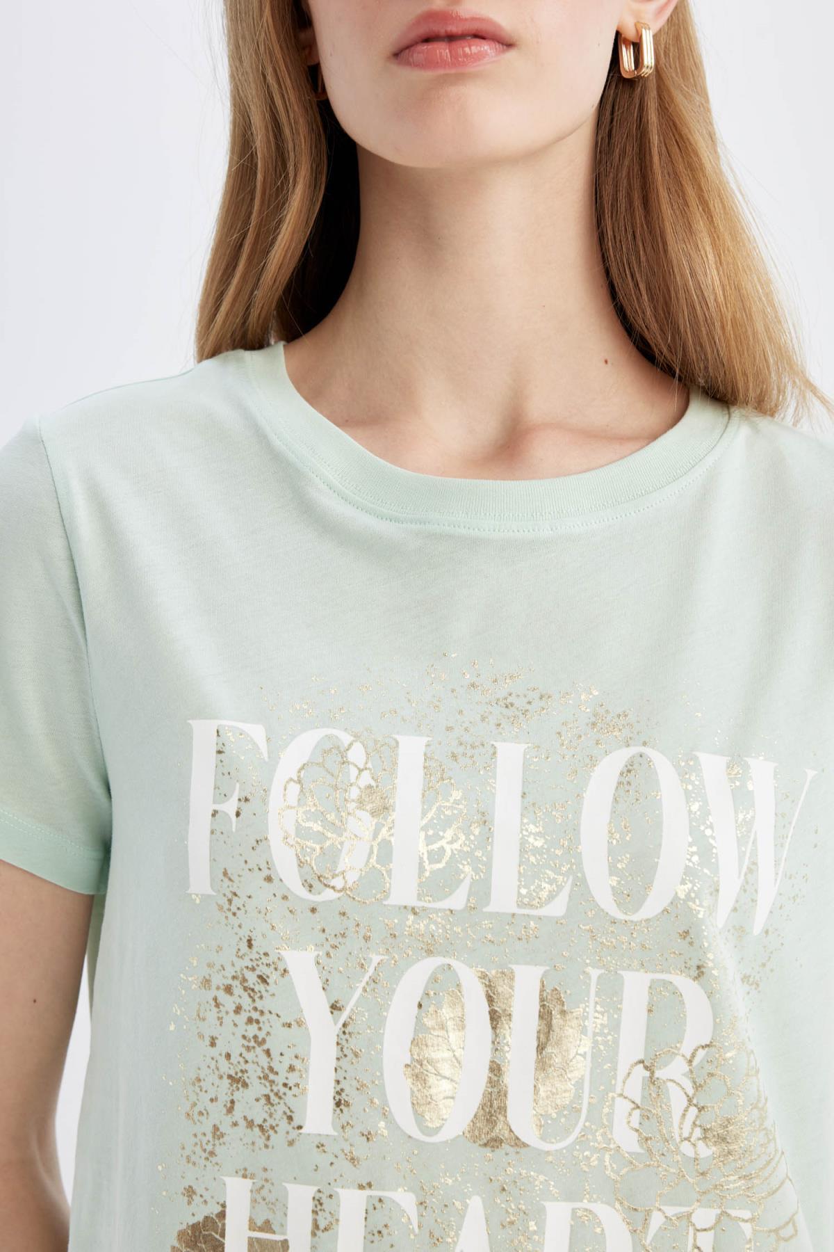 تی شرت زنانه دفاکتو | D1934AX24SM Defacto - Image 5