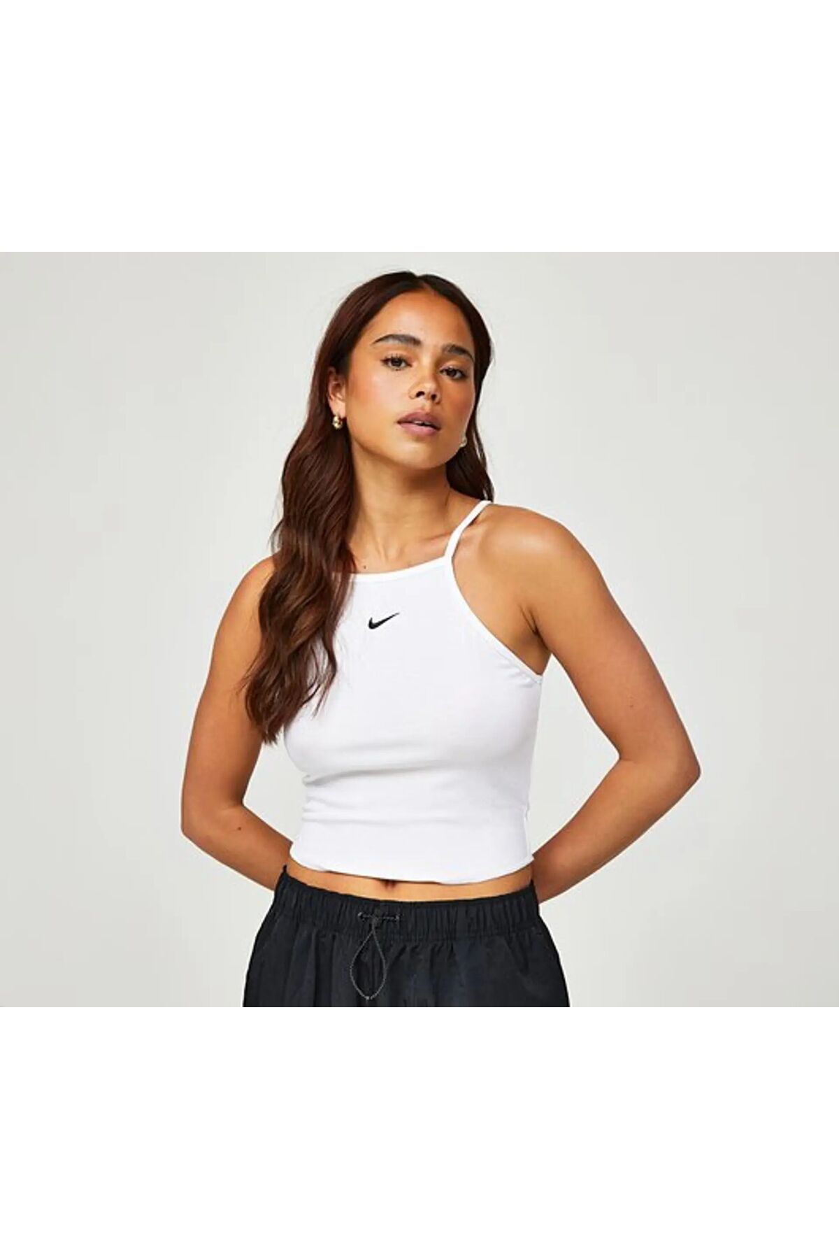 Nike Sportswear Essentials Thin White Women s Tank Top Trendyol