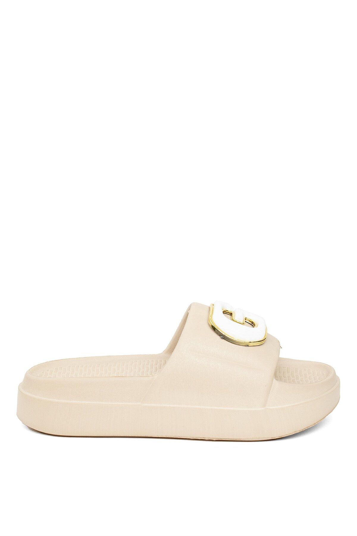 MİSS PARK MODA Miss Park Moda Pm183 K02 - Papuci Plati Pentru Femei, Culoare Nud Femeie - 38