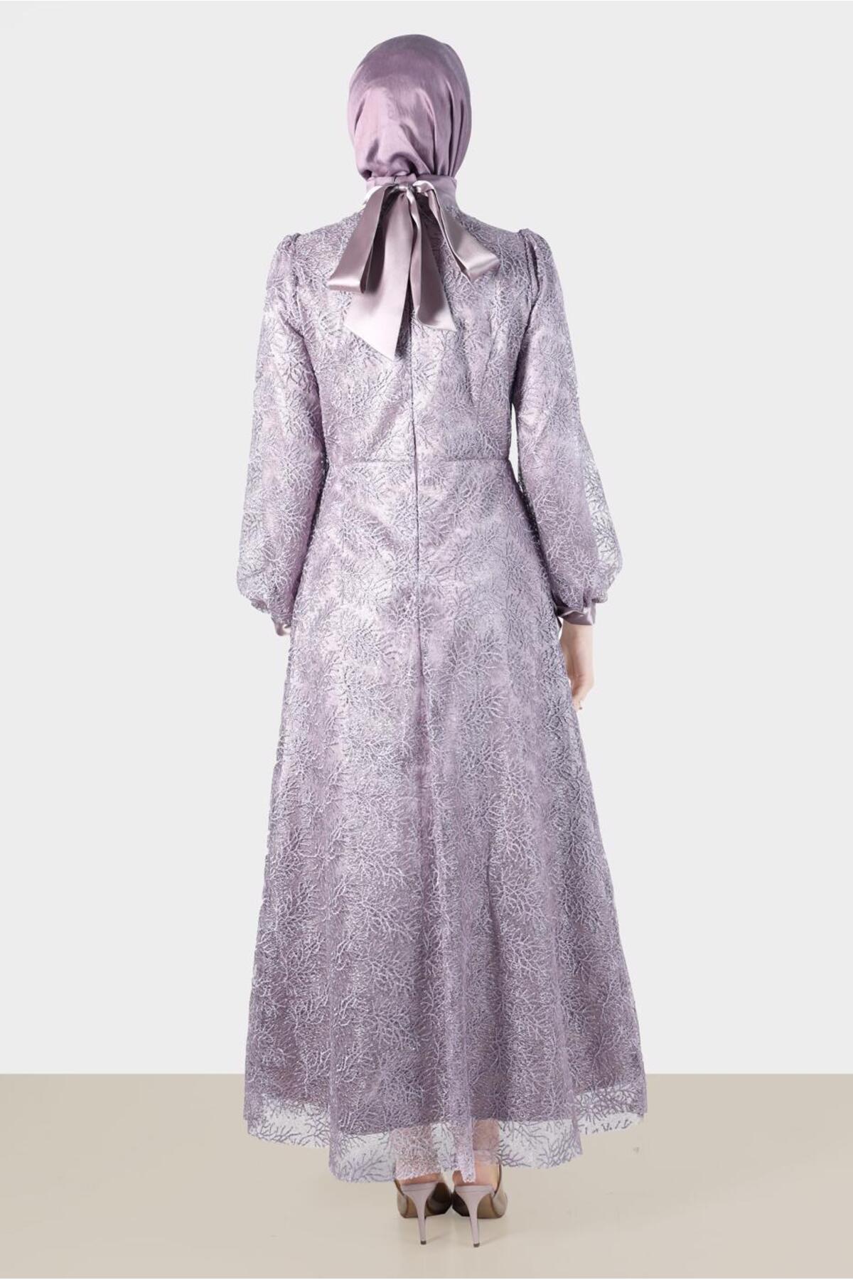 مانتو ابایا زنانه آلوینا | 22YABL0050258 Alvina - Image 3