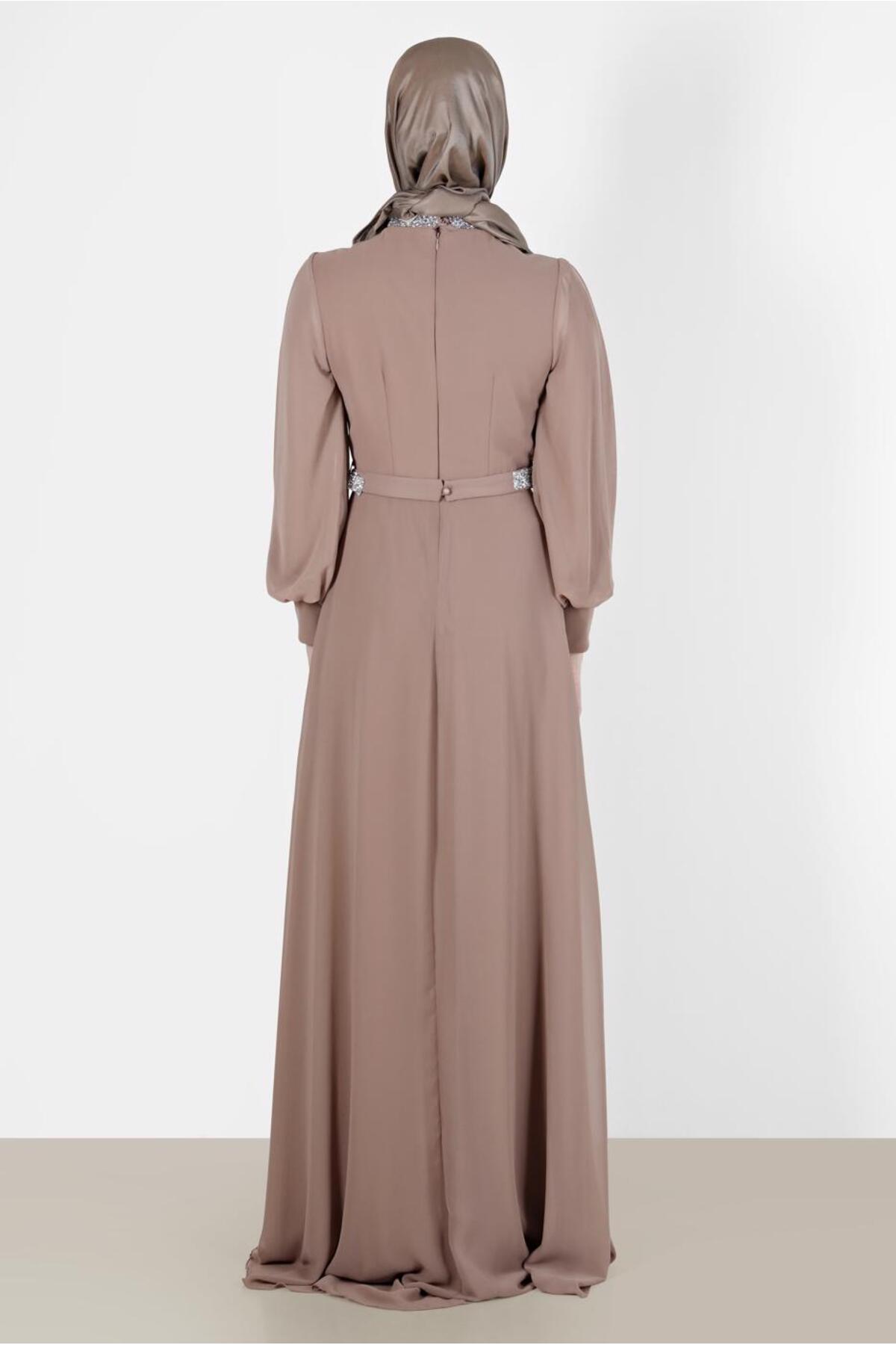 مانتو ابایا زنانه آلوینا | 22YABL0050209 Alvina - Image 4