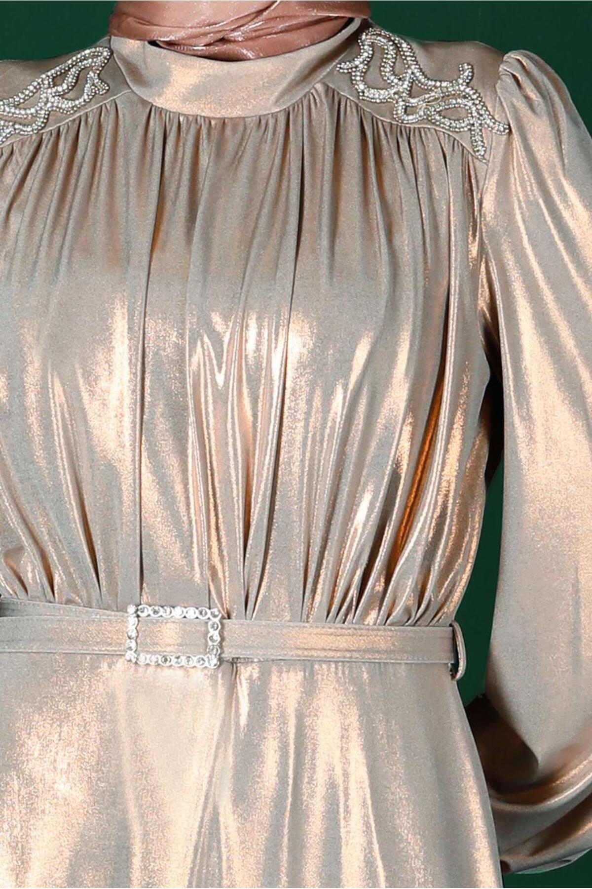 مانتو ابایا زنانه آلوینا | 22YABL0050247 Alvina - Image 4