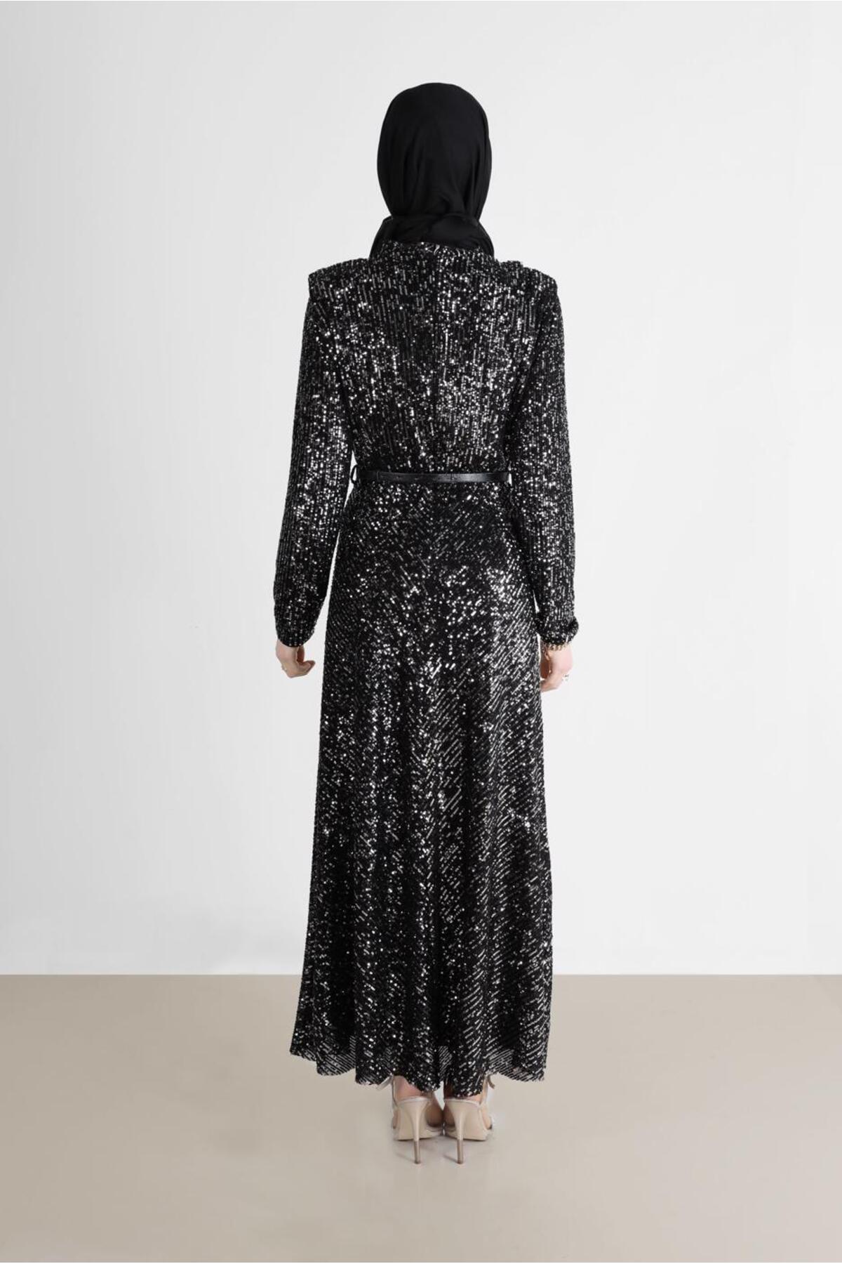 مانتو ابایا زنانه آلوینا | 22YABL0050235 Alvina - Image 3