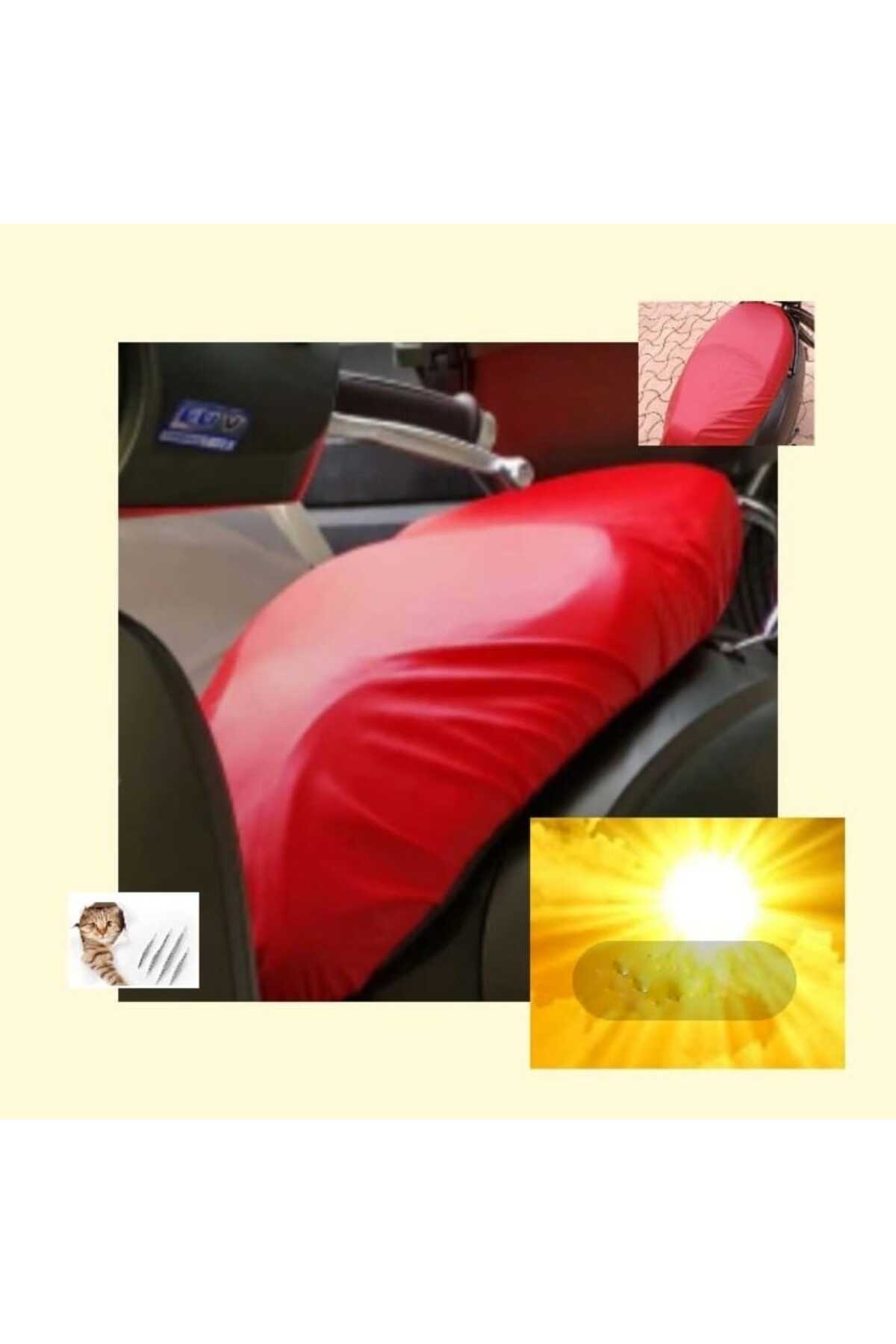 lawrenceshop Sym Jet X kırmızı  Motosiklet Sele Kılıfı  Su Geçirmez scooter sele kılıfı