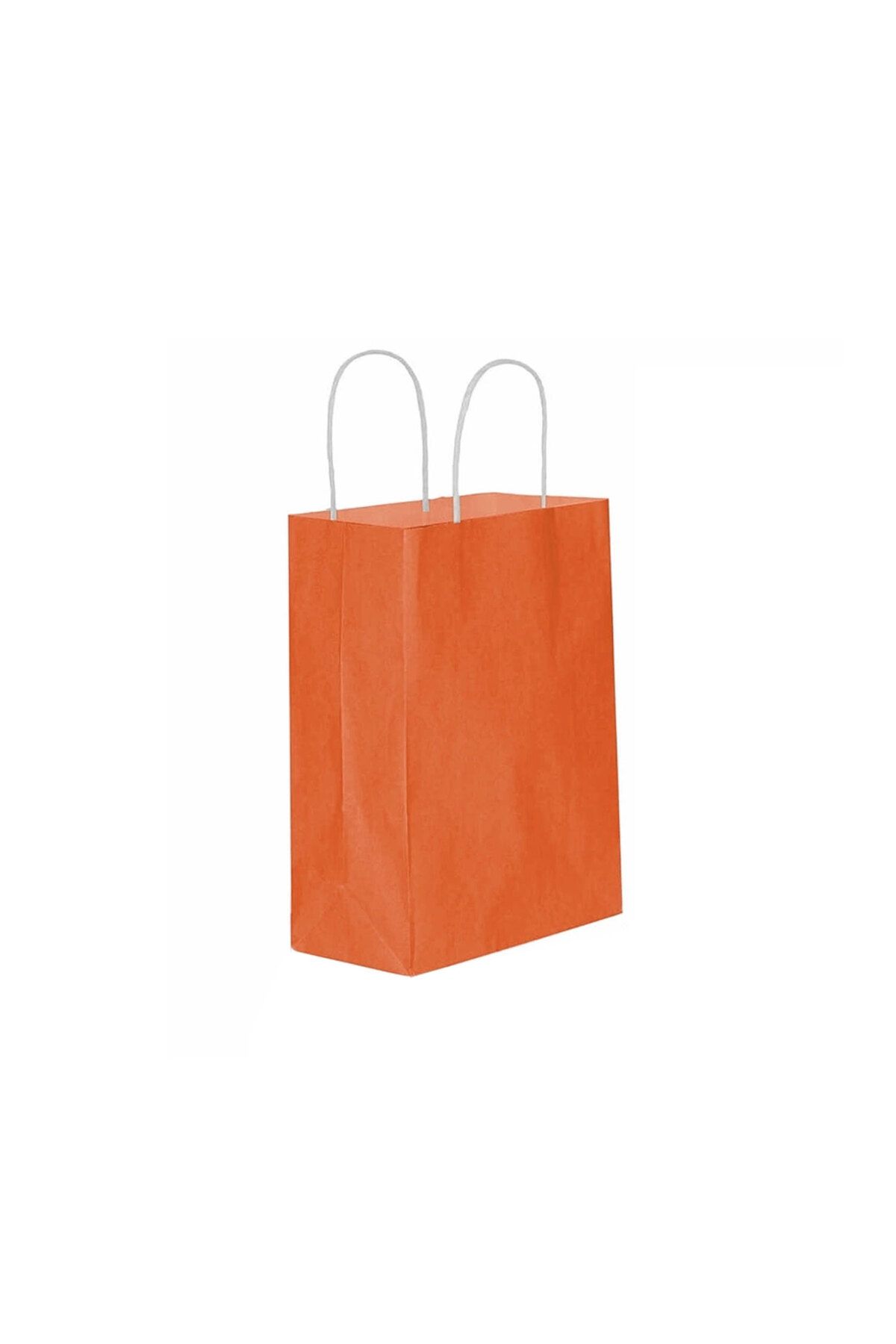 Eminonutoptanci Pungă Cadou De Hârtie De Dimensiuni Mari De Culoare Solidă Portocalie - 25 Buc - One Size