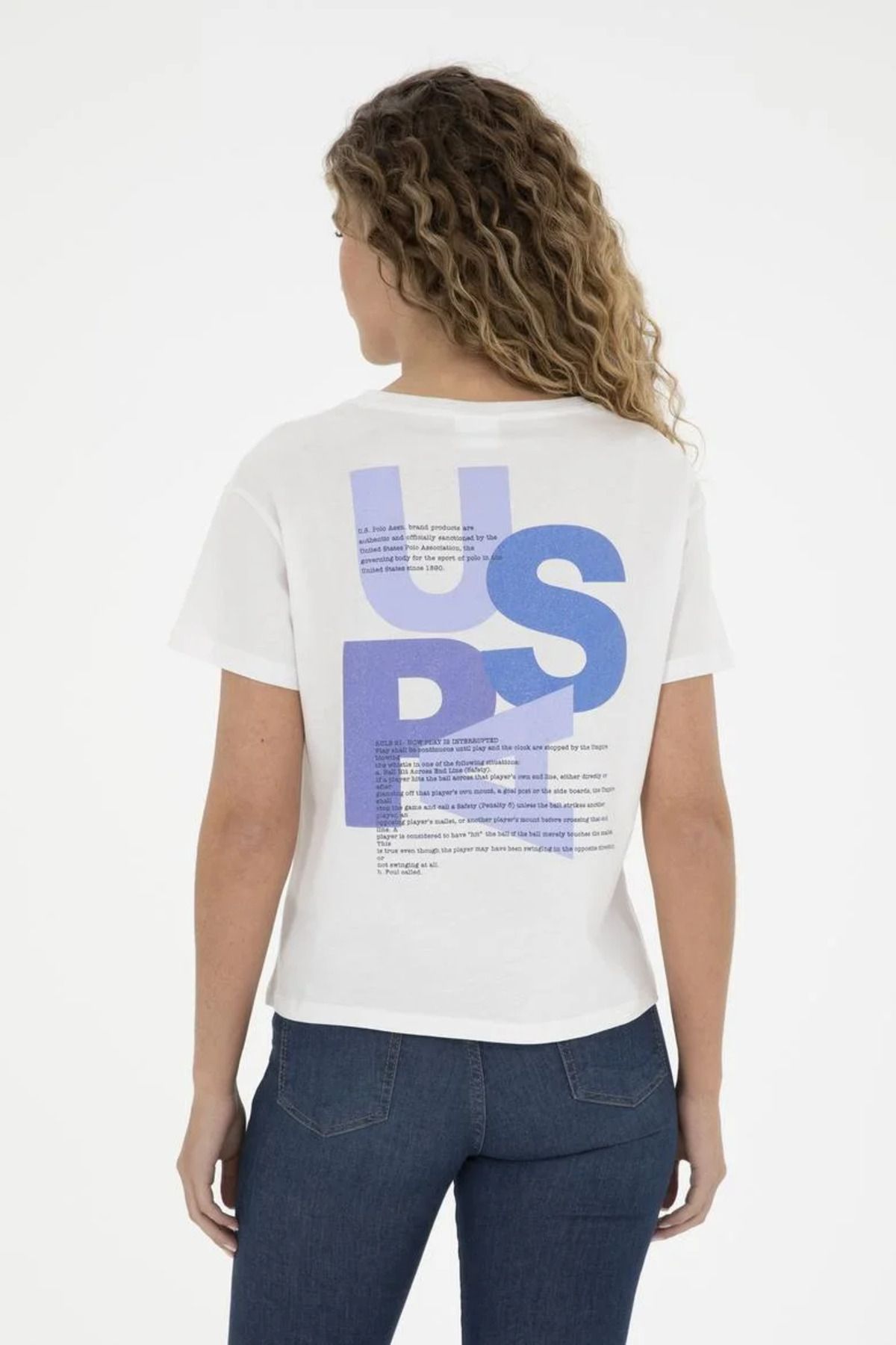 U.S. Polo Assn.-US Polo Assn.Women's Crew Neck T-Shirt - GAYLE DMLS 5