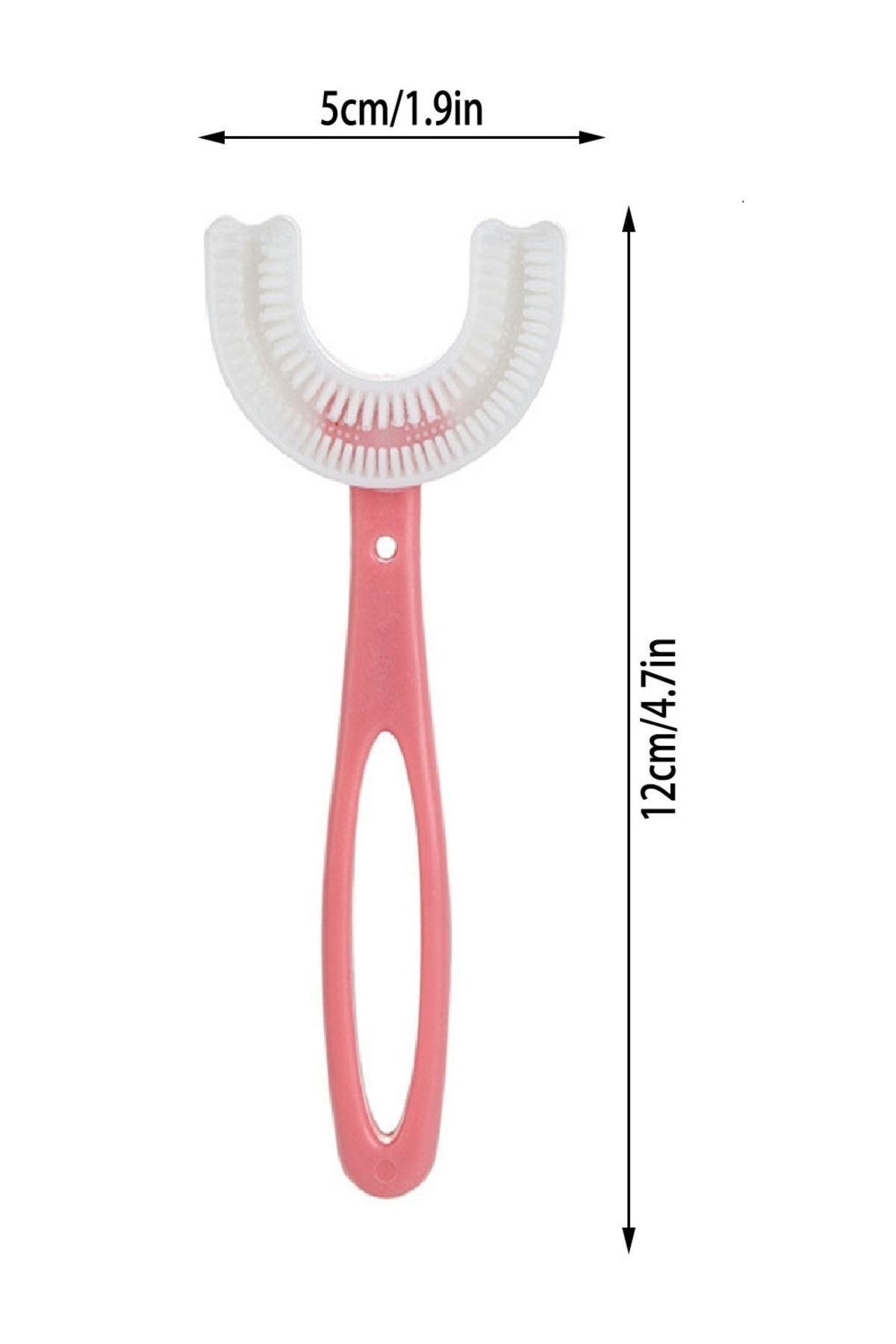 Mas Lord U Şekli Bebek Diş Fırçası Yeni Nesil Fırça Pembe 6 12 Yaş fotoğrafı 2 (önizleme)