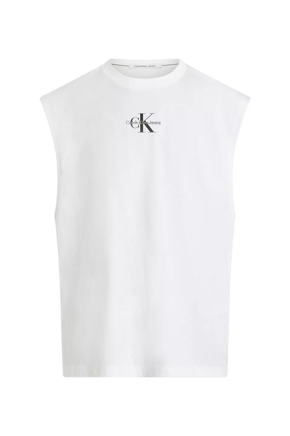 تی شرت سفید مردانه سه تایی مونولوگ اورجینال Calvin Klein