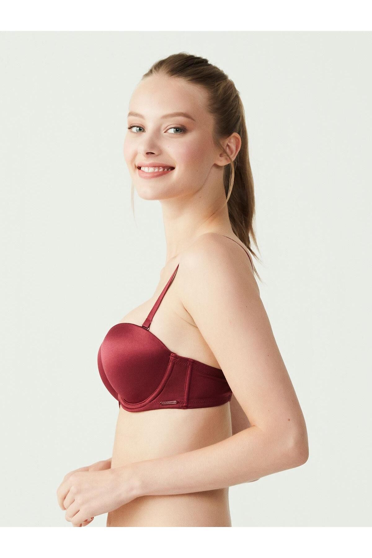 U.S. Polo Assn.-- Sutien de damă Burgundy fără bretele dublu sprijinit 66149 2