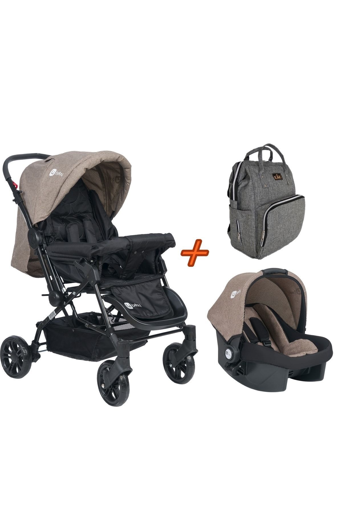 Двусторонняя детская коляска USF Travel System 3353-4BABYOLYMPIC-22