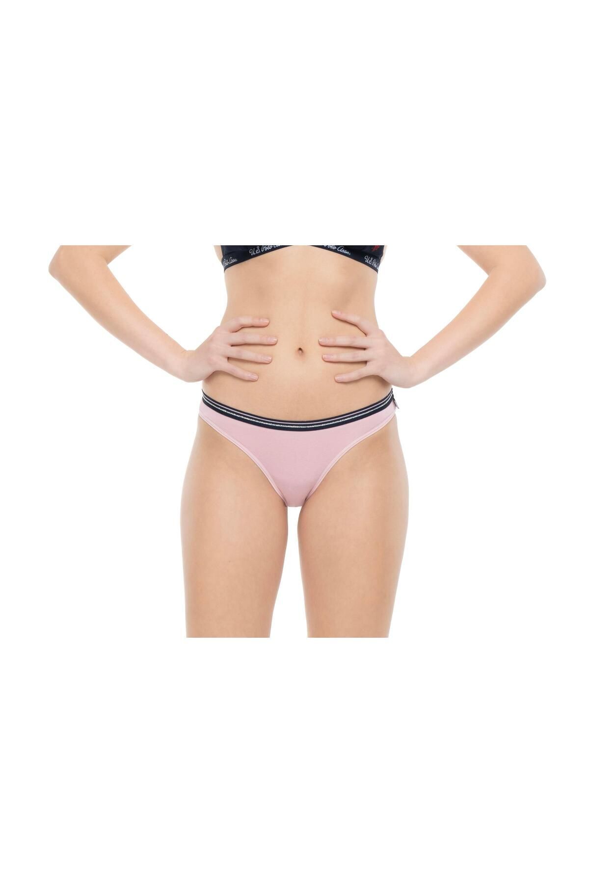 U.S. Polo Assn.-Women's 3-pack panties (melange - navy blue - pink) 6