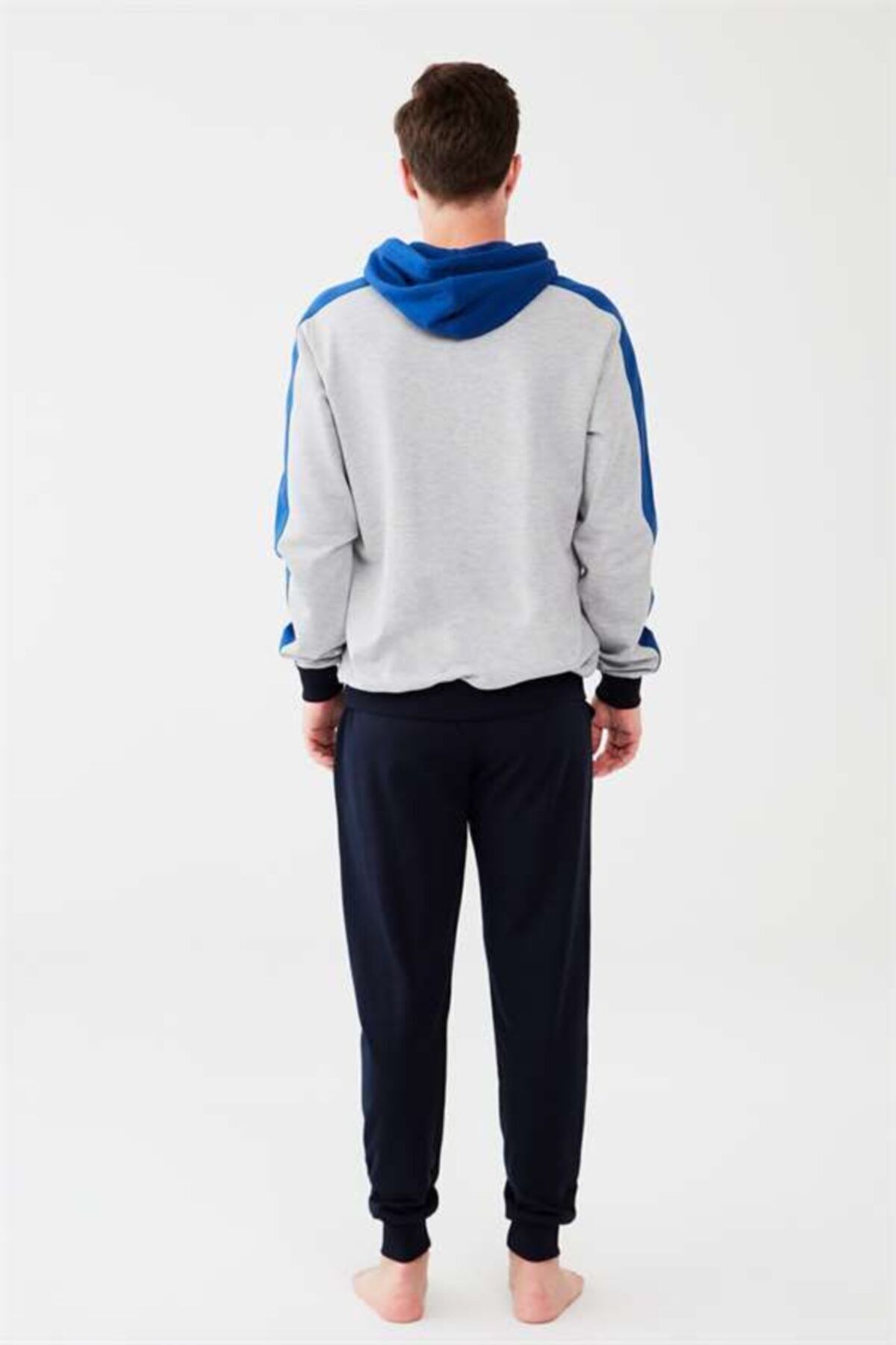 ست پیژامه آبی مردانه لباس خواب ساکس U.S. Polo Assn.