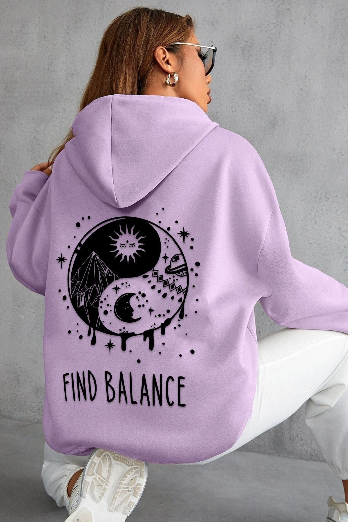 trendypassion Unisex Yin & Yang Design Sweatshirt