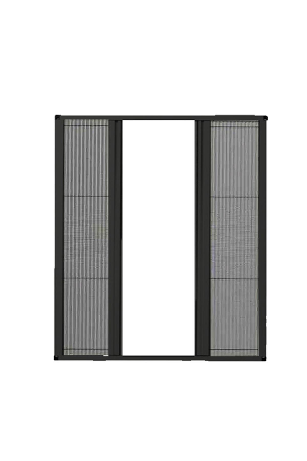 Accordion Double Pleated Pleated Window Anthracite Fly Screen (140X140) Any Size
