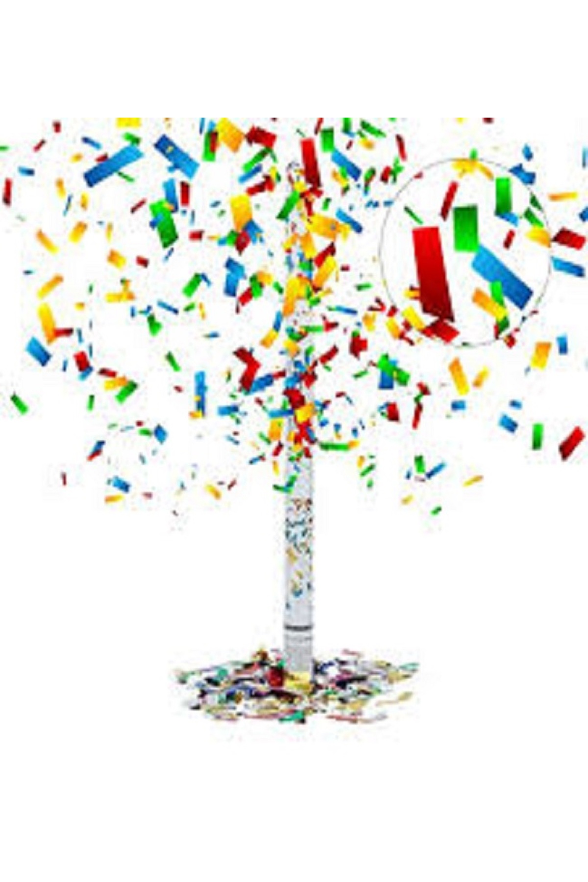 İRHANLAR Konfeti 30cm, Özel Günler Için Şerit Atan Klasik Karnaval Konfeti 1 Adet