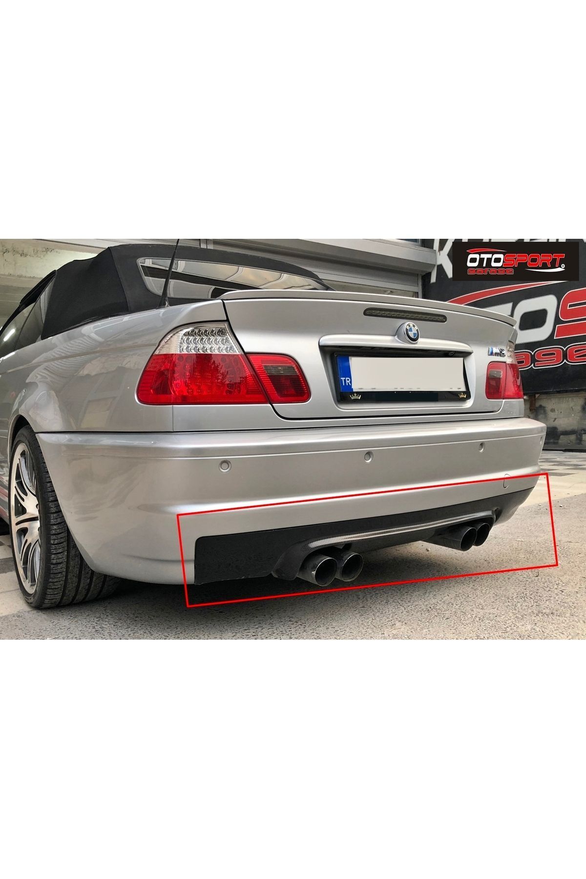 OTOSPORT Bmw E46 M3 Arka Tampon Difüzör Fiberglass Boyasız