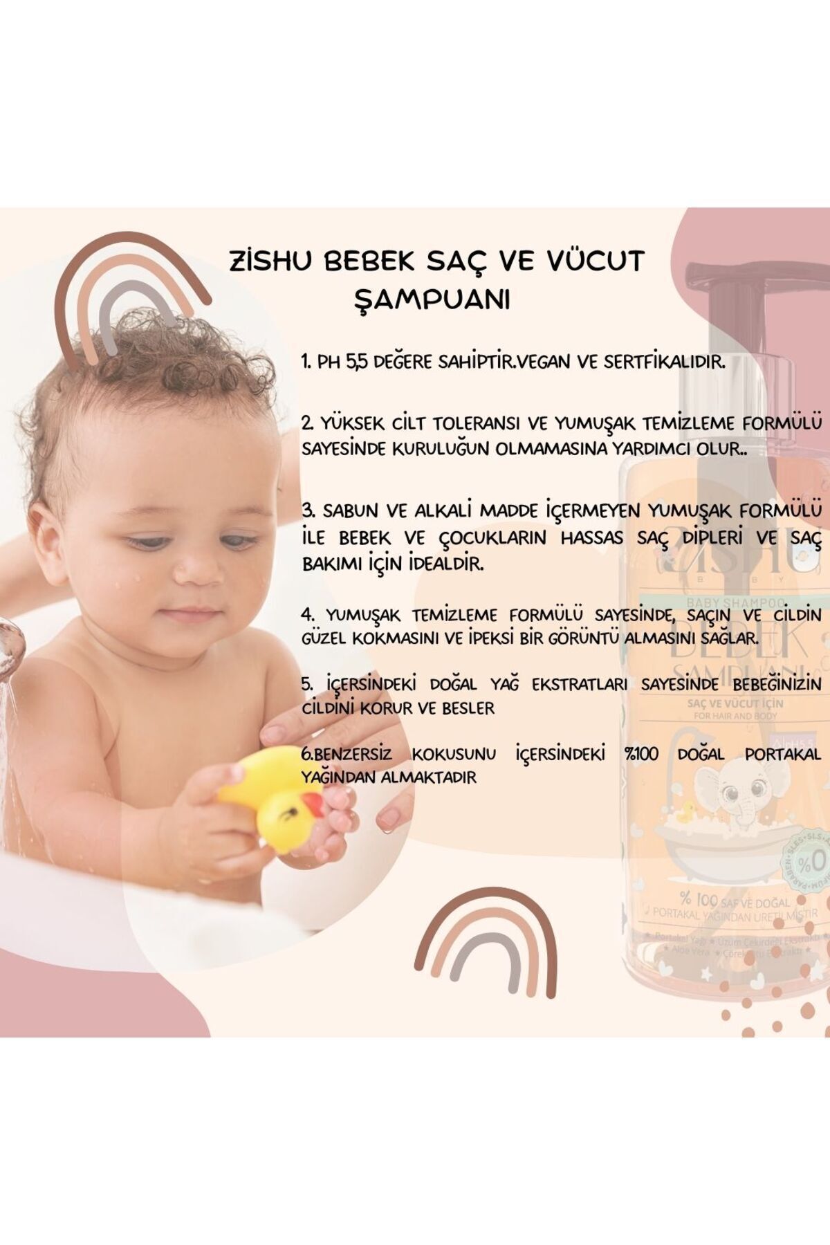 BEBEK SAÇ VE VÜCUT ŞAMPUANI 400 ML