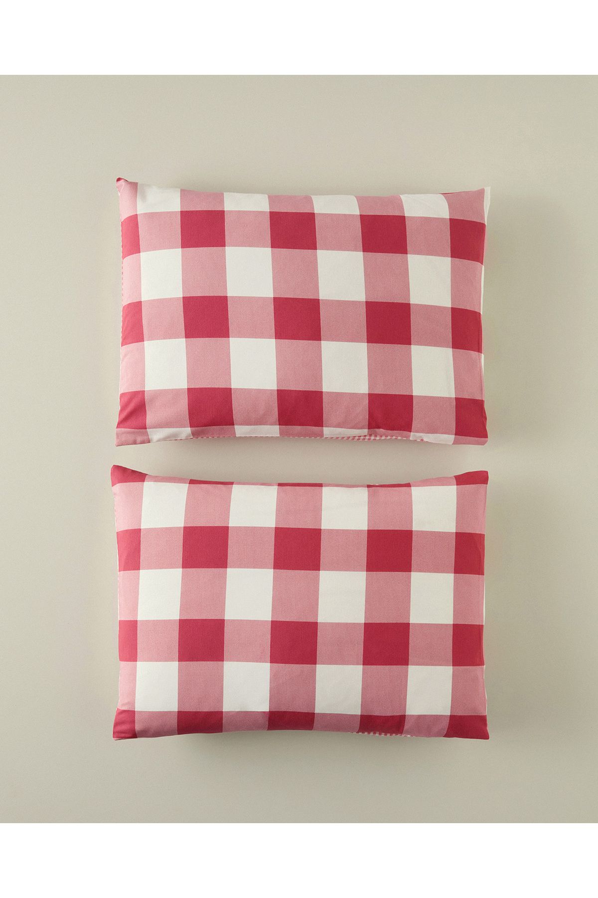 Двухкомпонентная наволочка English Home Gingham, розовый 10042585