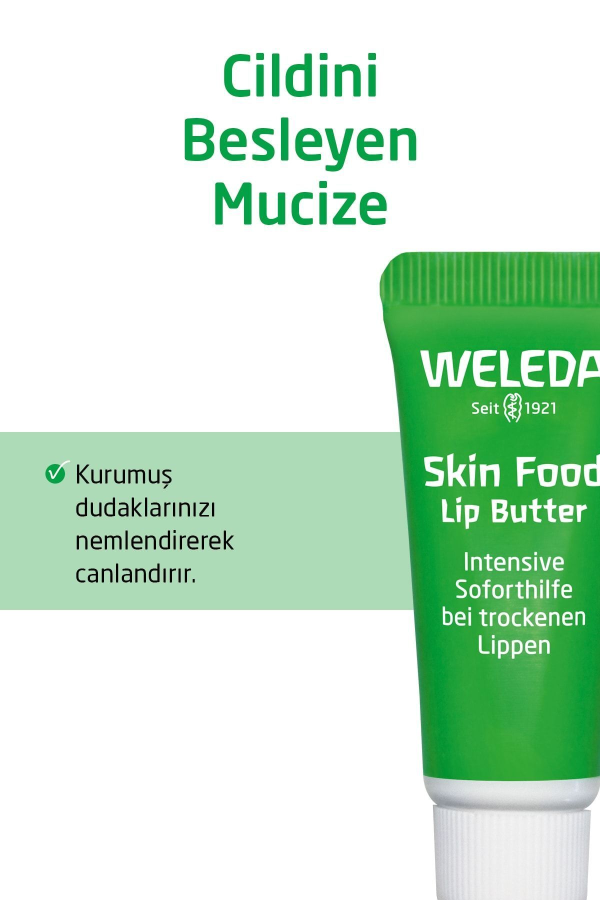 بالم لب مغذی ارگانیک اسکین فود 8 میلی لیتر Weleda