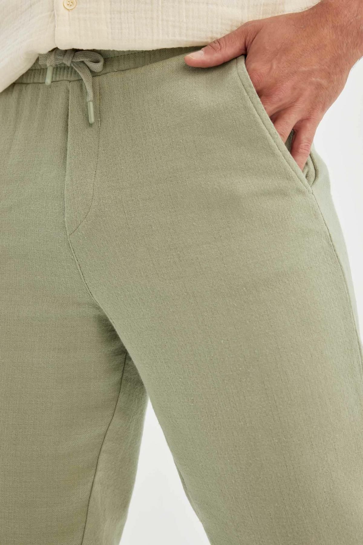 DeFacto-Relax Fit egyenes szárú pamut nadrág D2972AX24SM 4