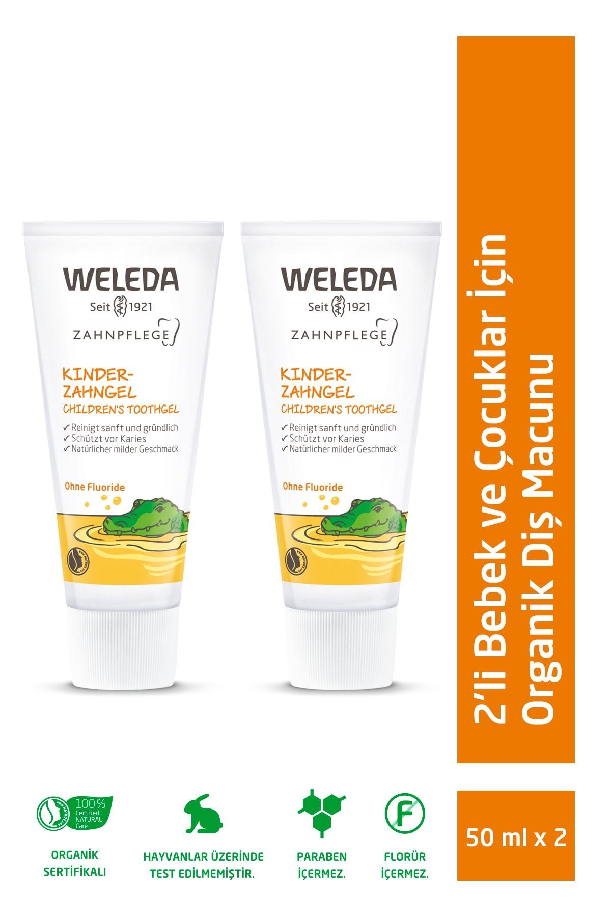 Weleda Bebek Ve Çocuklar Için Doğal Diş Macunu 2 X 50ml
