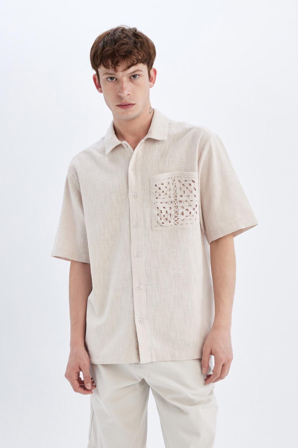 پیراهن مردانه دفاکتو | C7556AX24SM Defacto - Image 4